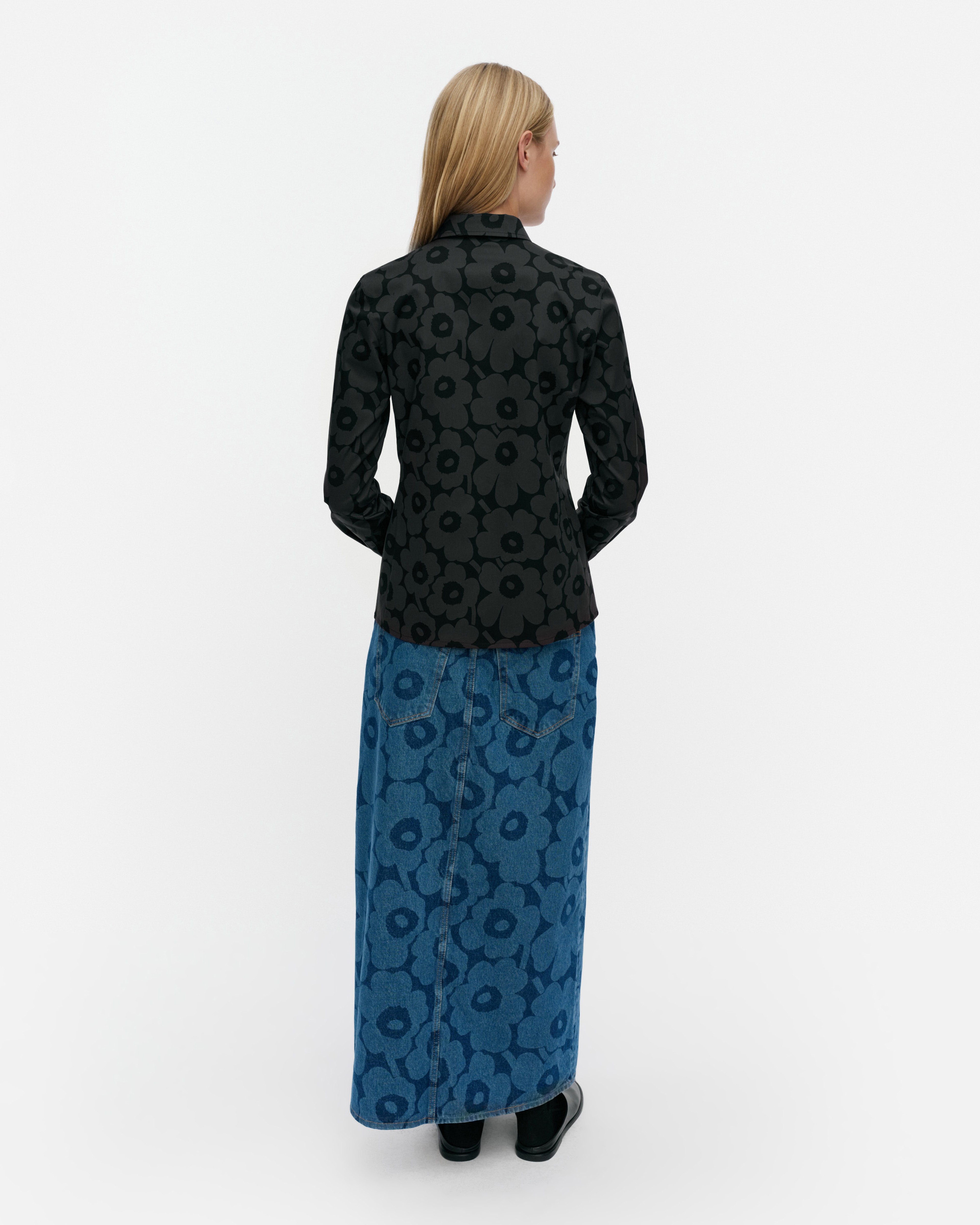 Spontaani Mini Unikko, Shirt, black, dark grey,