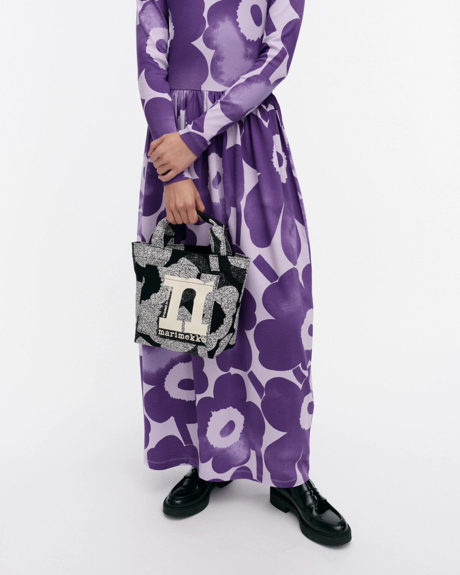 Mono Mini Tote Unikko, Bag, black, white,