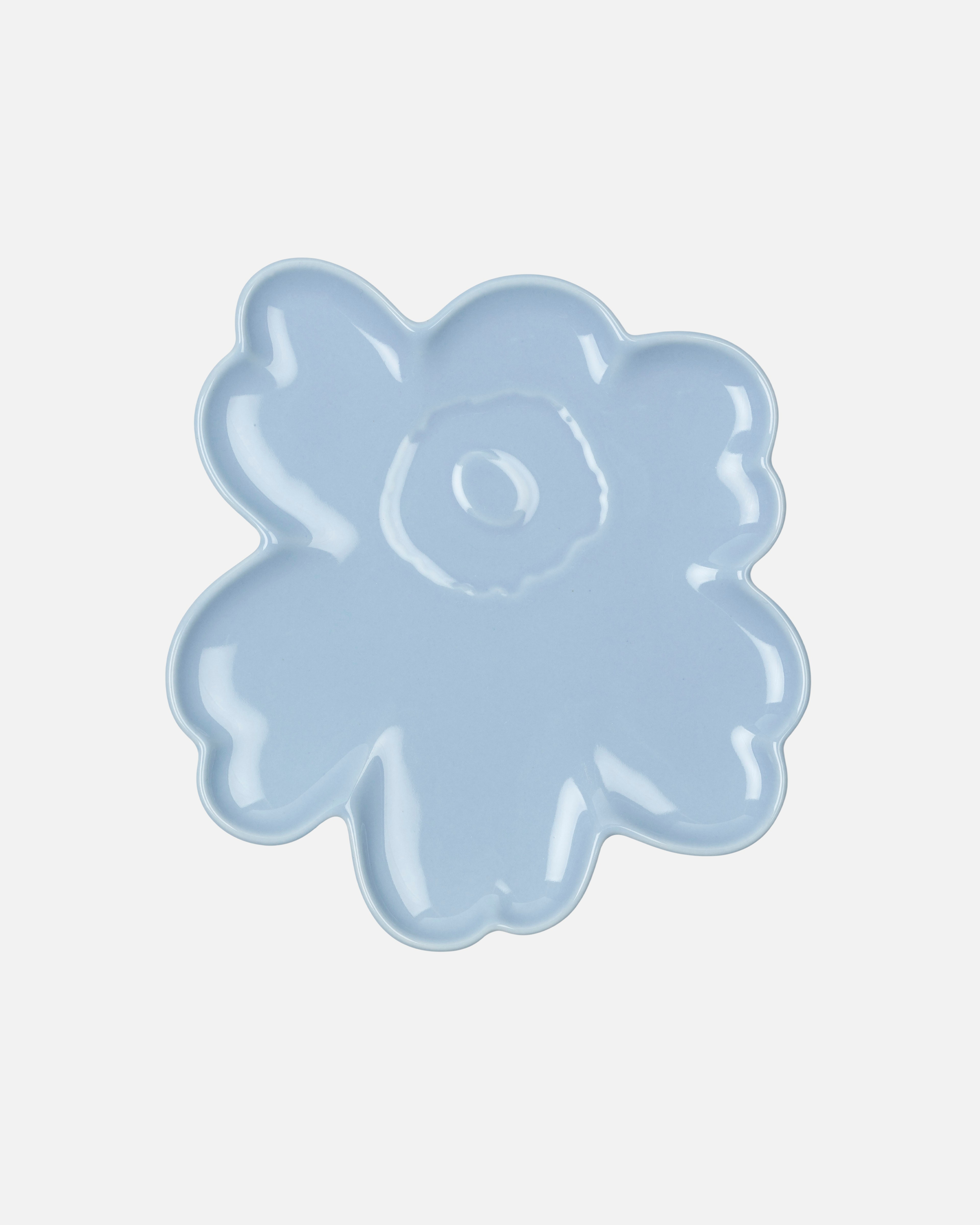 Unikko, Plate 20 cm, lt.blue,