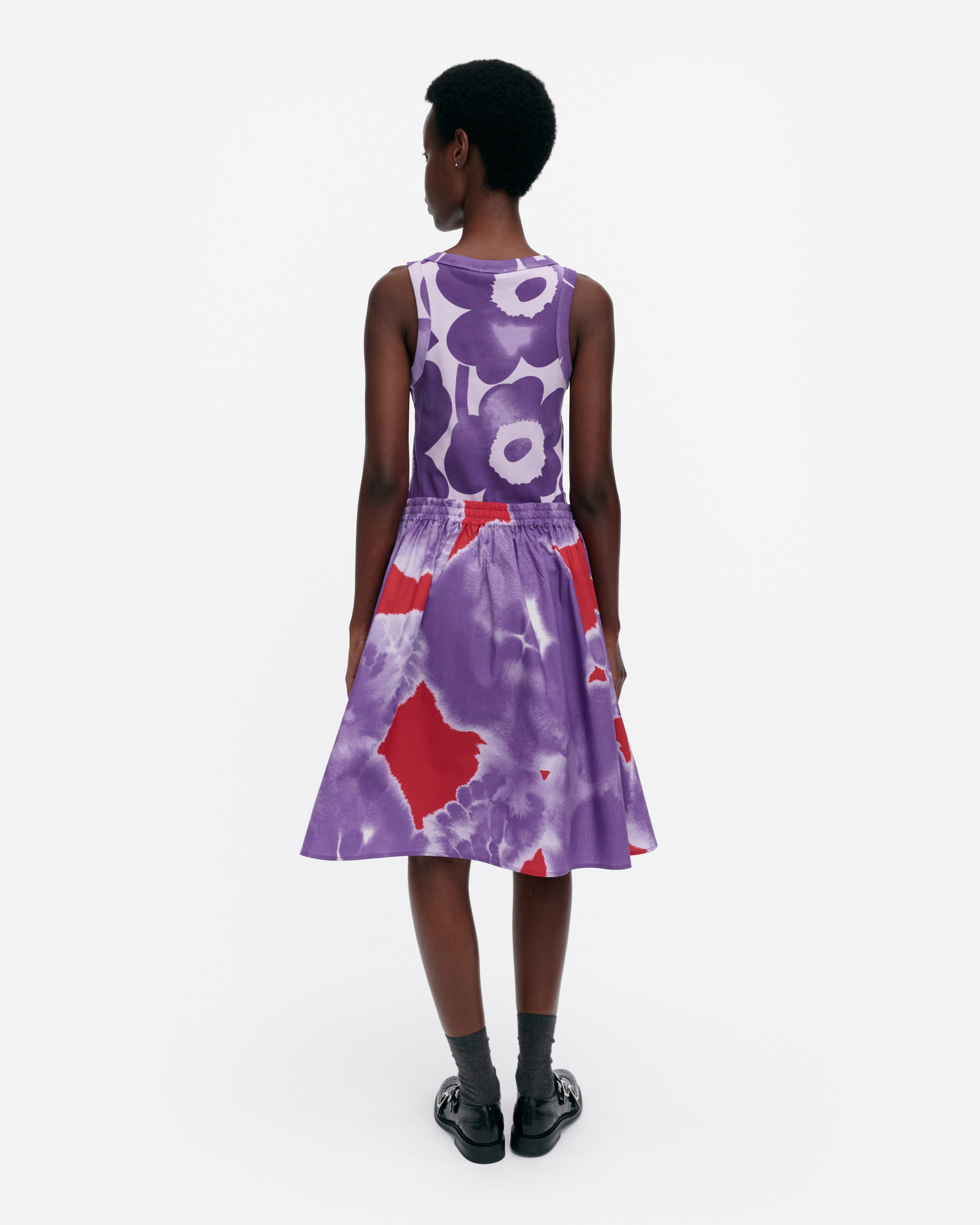 Poiminnot Kehäkukka, Skirt, lilac, red,