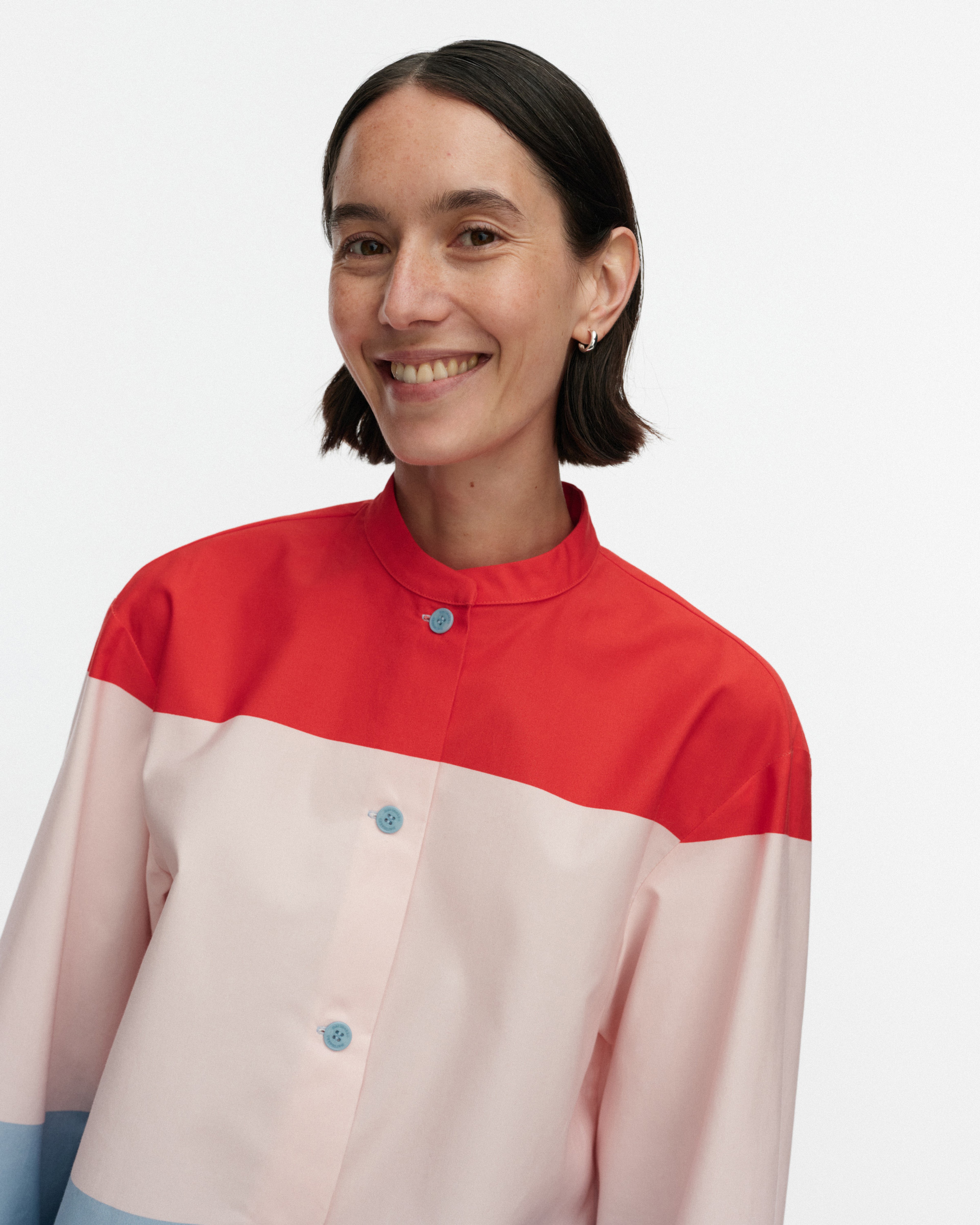 Kuvitella Hennika, Blouse, red, light pink, light blue,