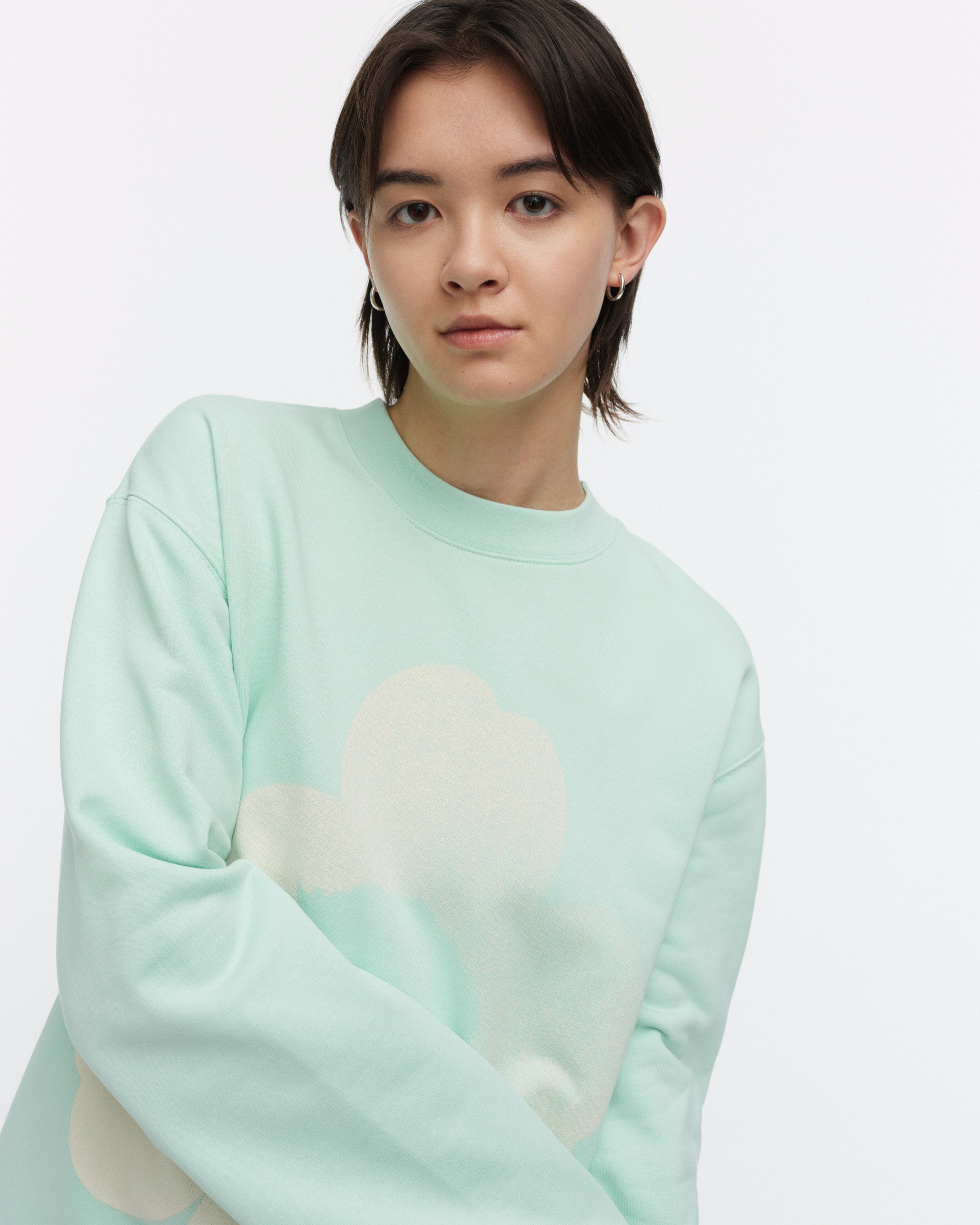 Loisto Unikko Placement, Kioski sweatshirt, mint, off white,