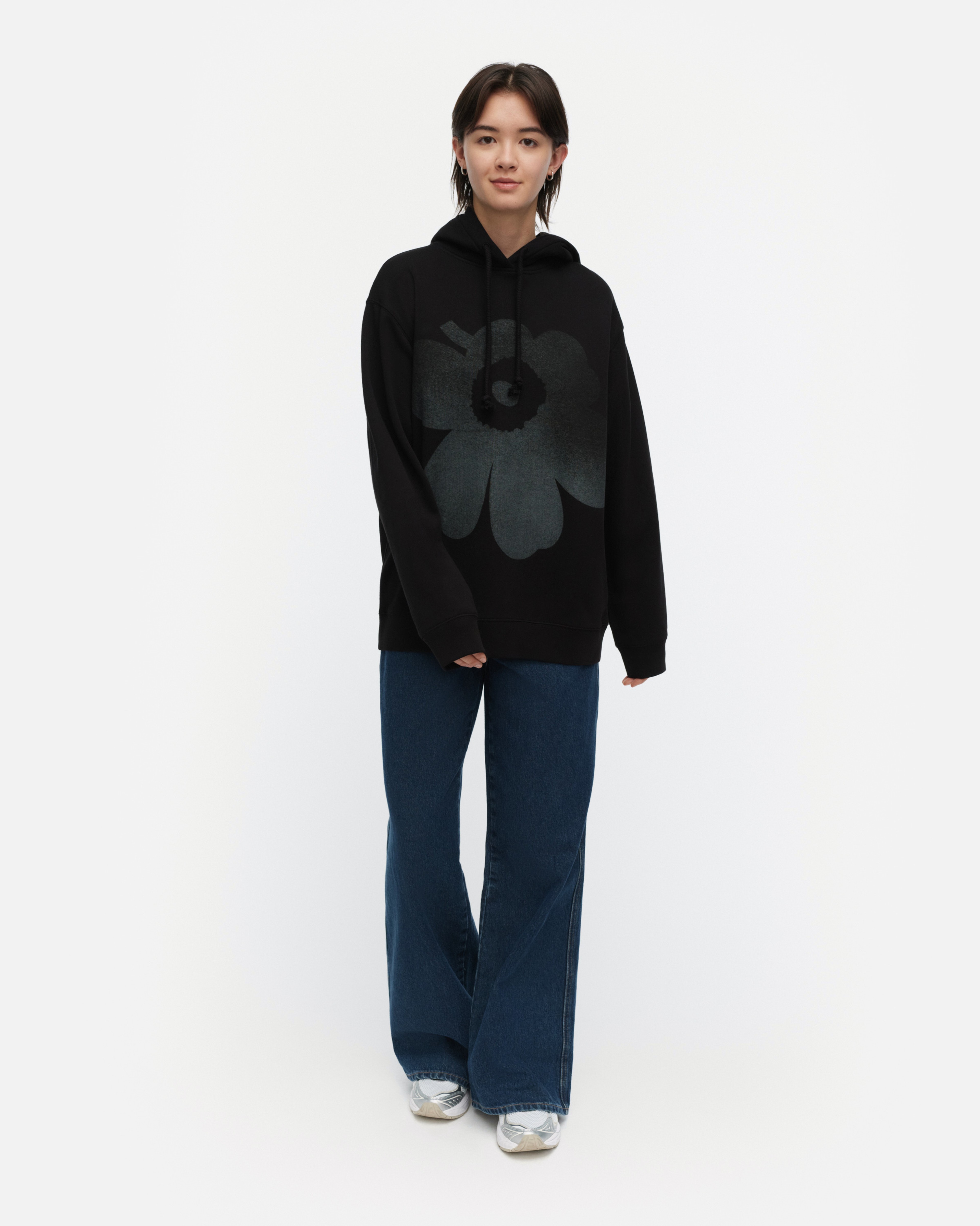 Teesi Unikko Placement, Kioski hoodie, black, grey,