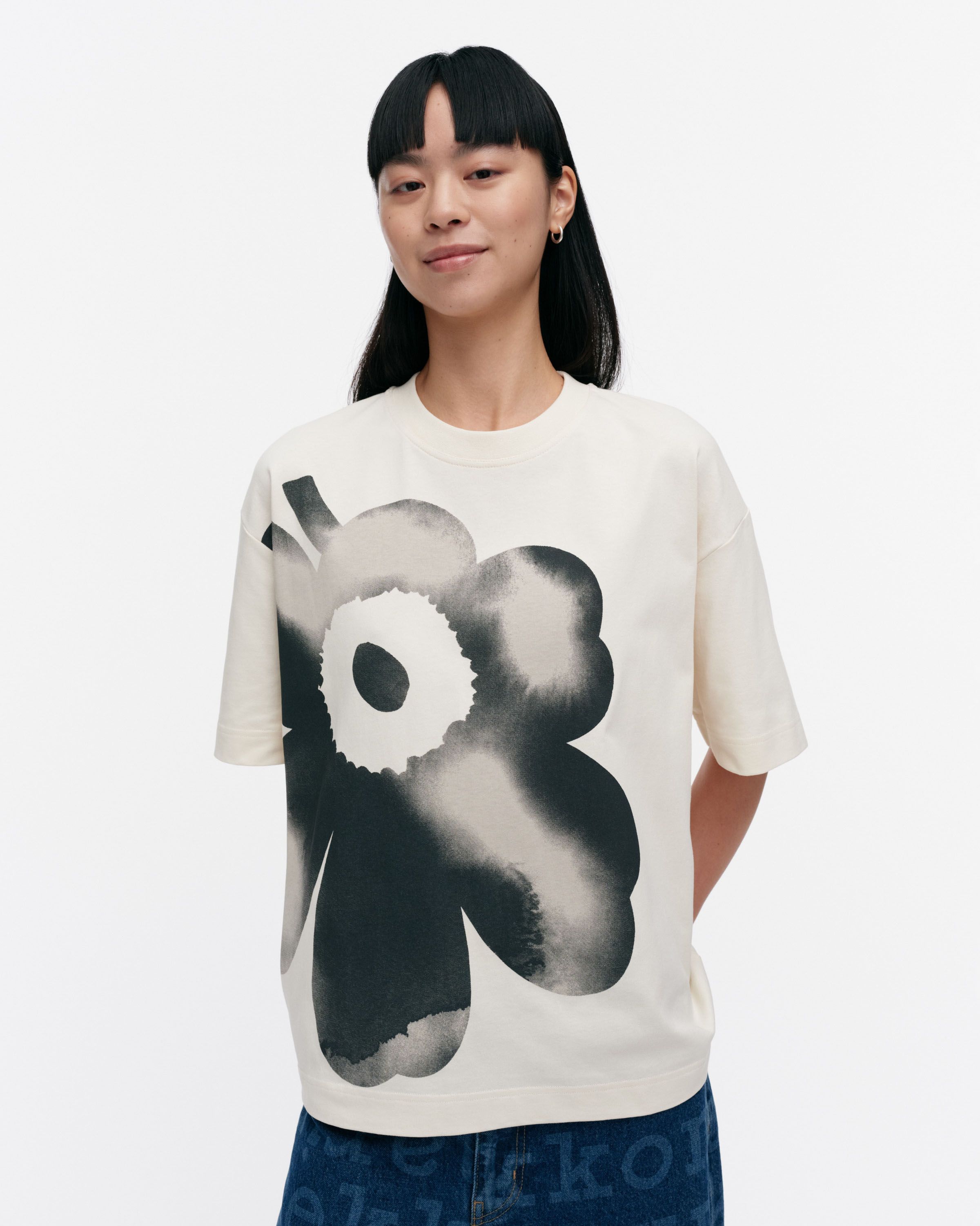 Veisto Unikko Placement Kioski jersey shirt | Marimekko