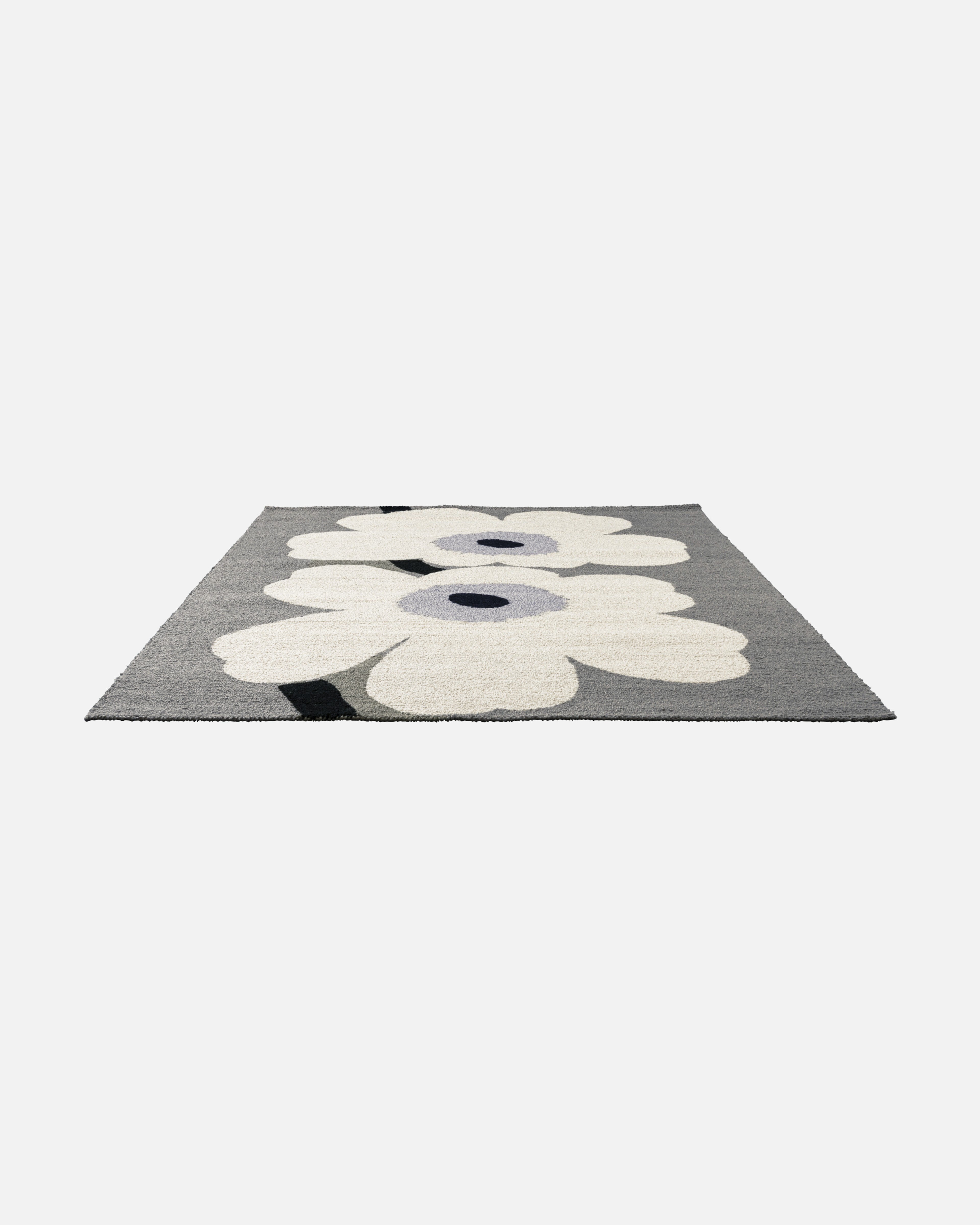 Unikko Outdoor, Rug 160 x 230 cm, grey, white, grey,
