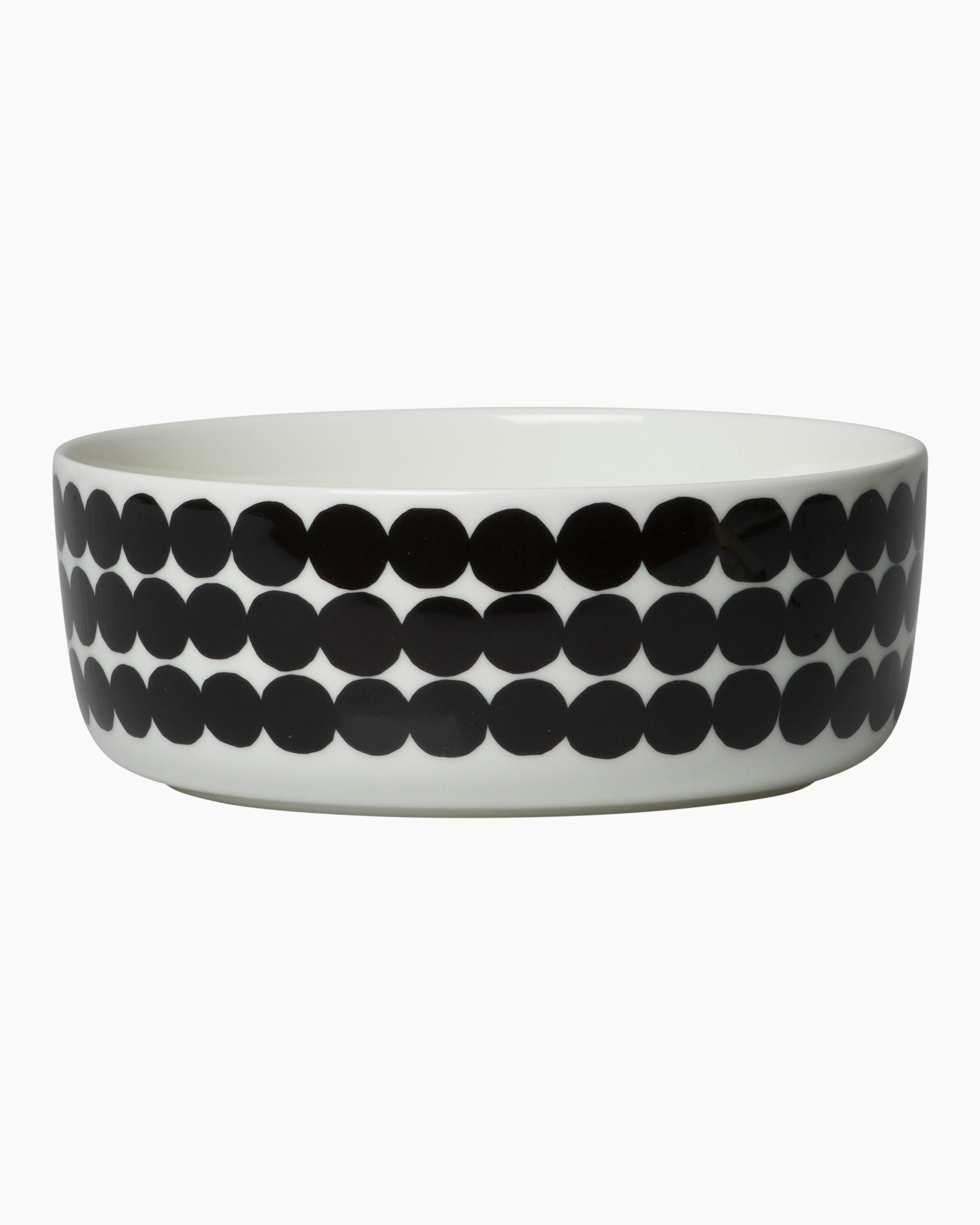 Räsymatto, Large bowl, white,black,