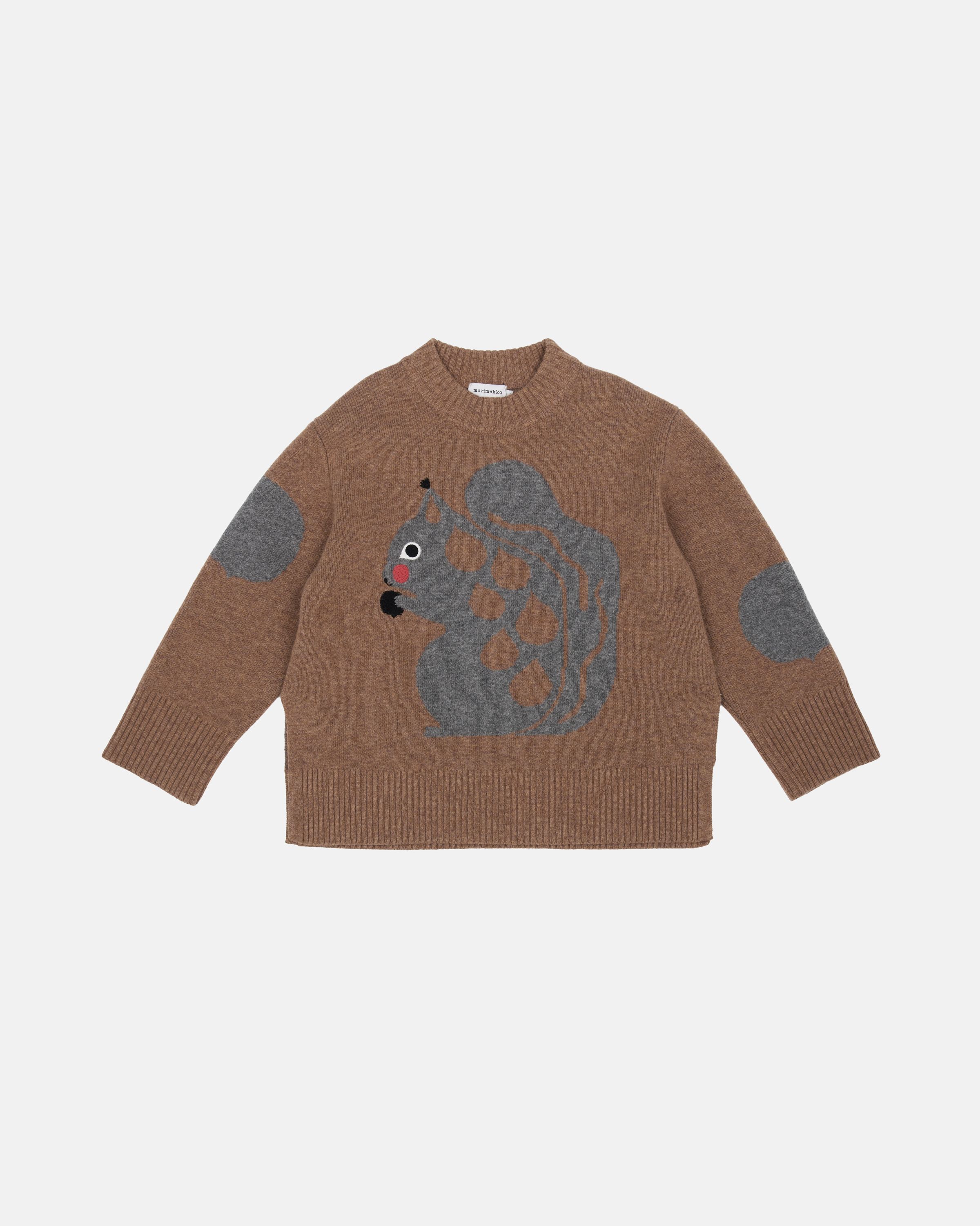RWS Kuvioitu Kurre Kioski knitted pullover brown, grey | Marimekko