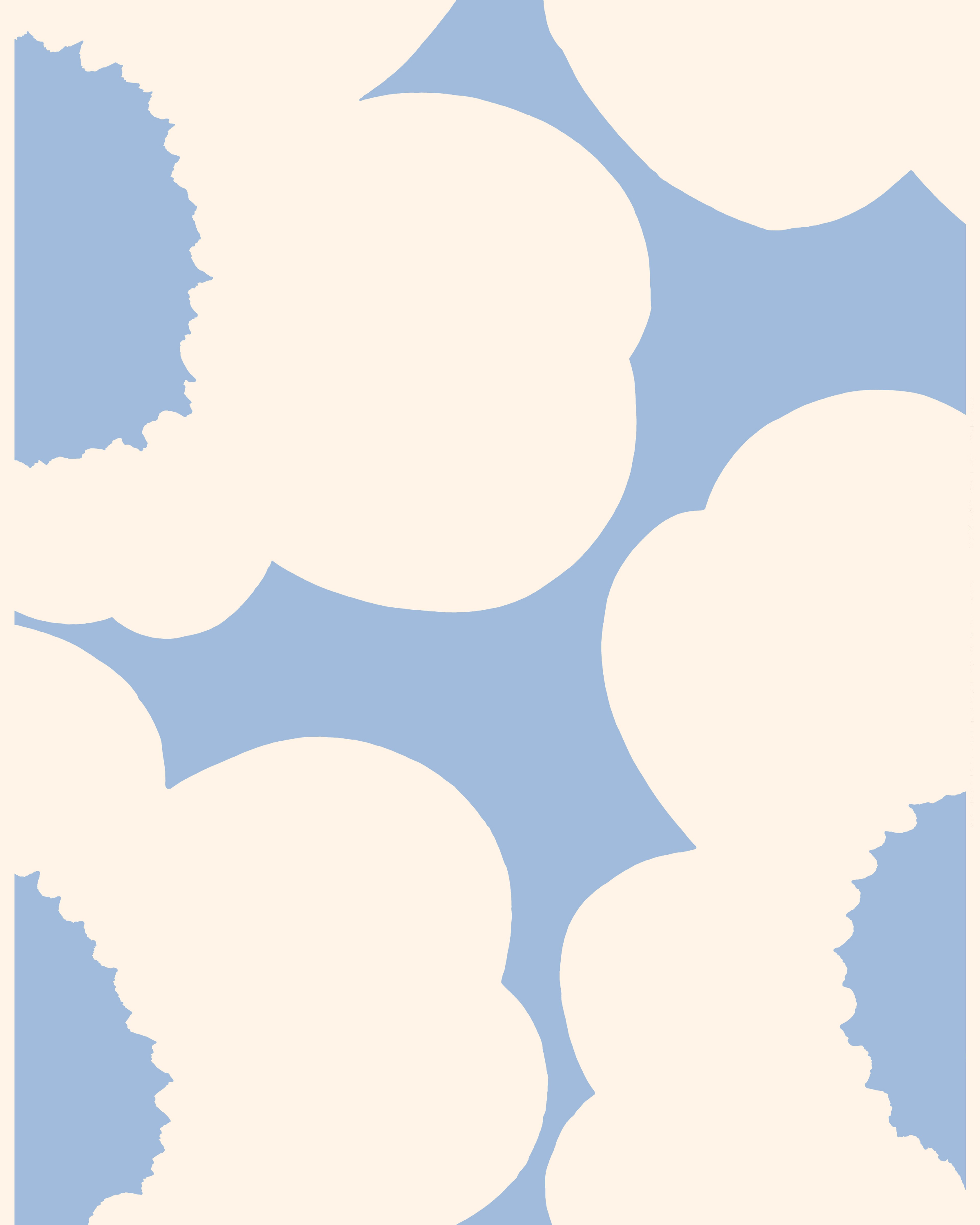 Iso Unikko, Cotton sateen fabric, cotton, l-blue,