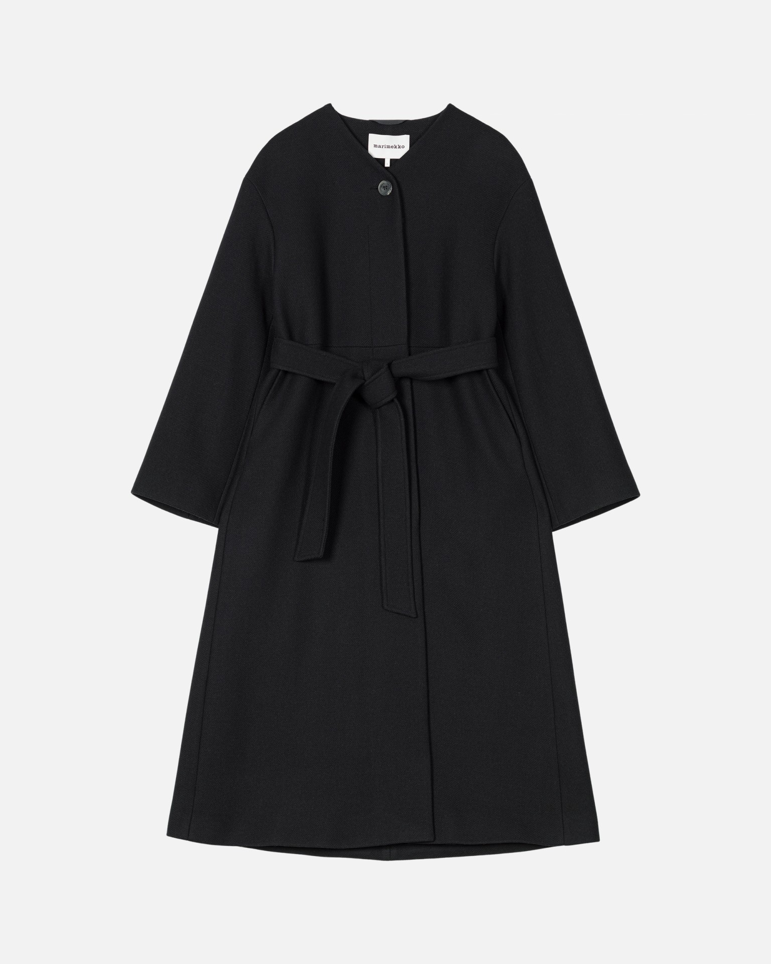 Formaali Solid, Wool coat, black,