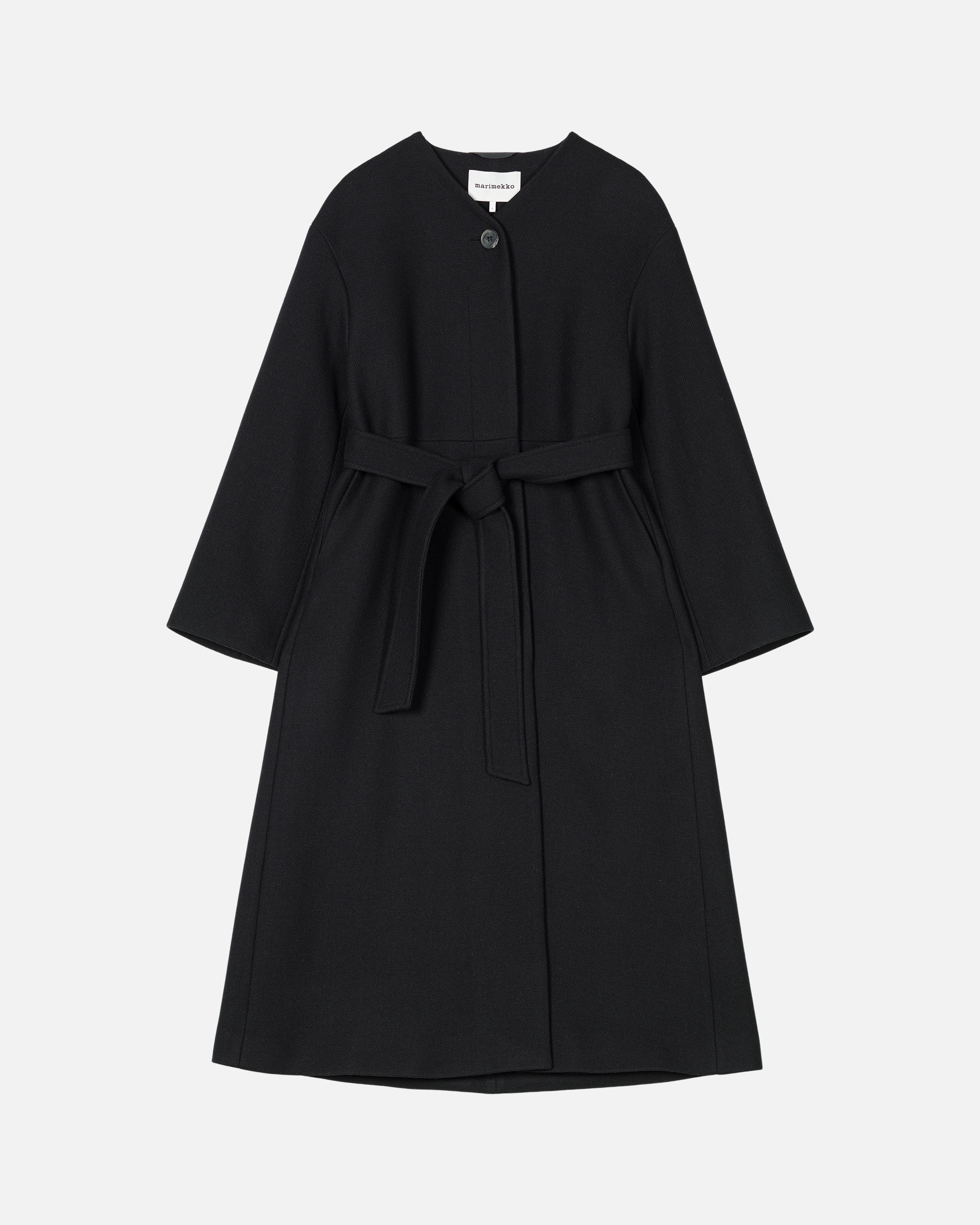 Formaali Solid, Wool coat, black,