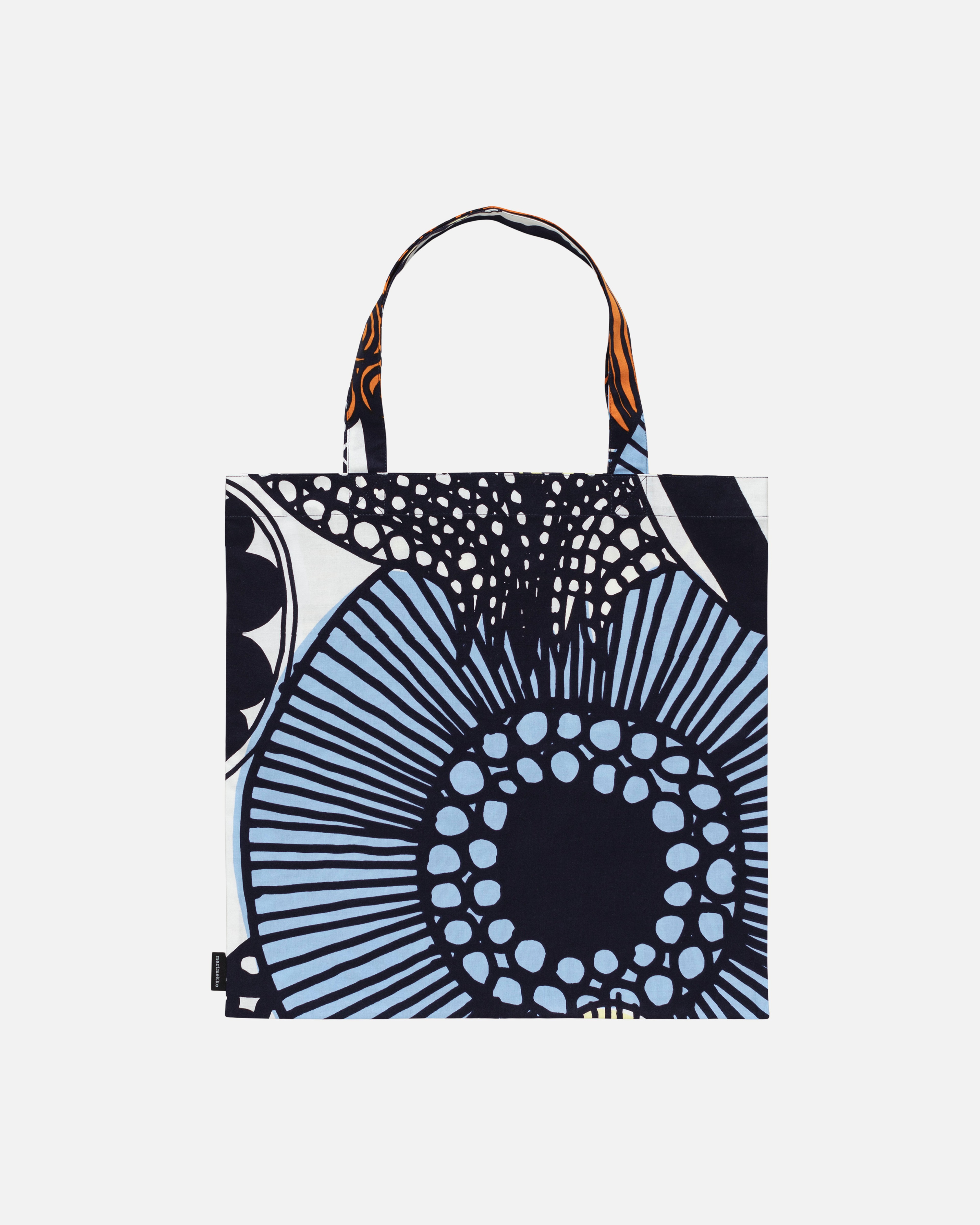 Siirtolapuutarha, Bag 44x43 cm, white,light yellow,orange,