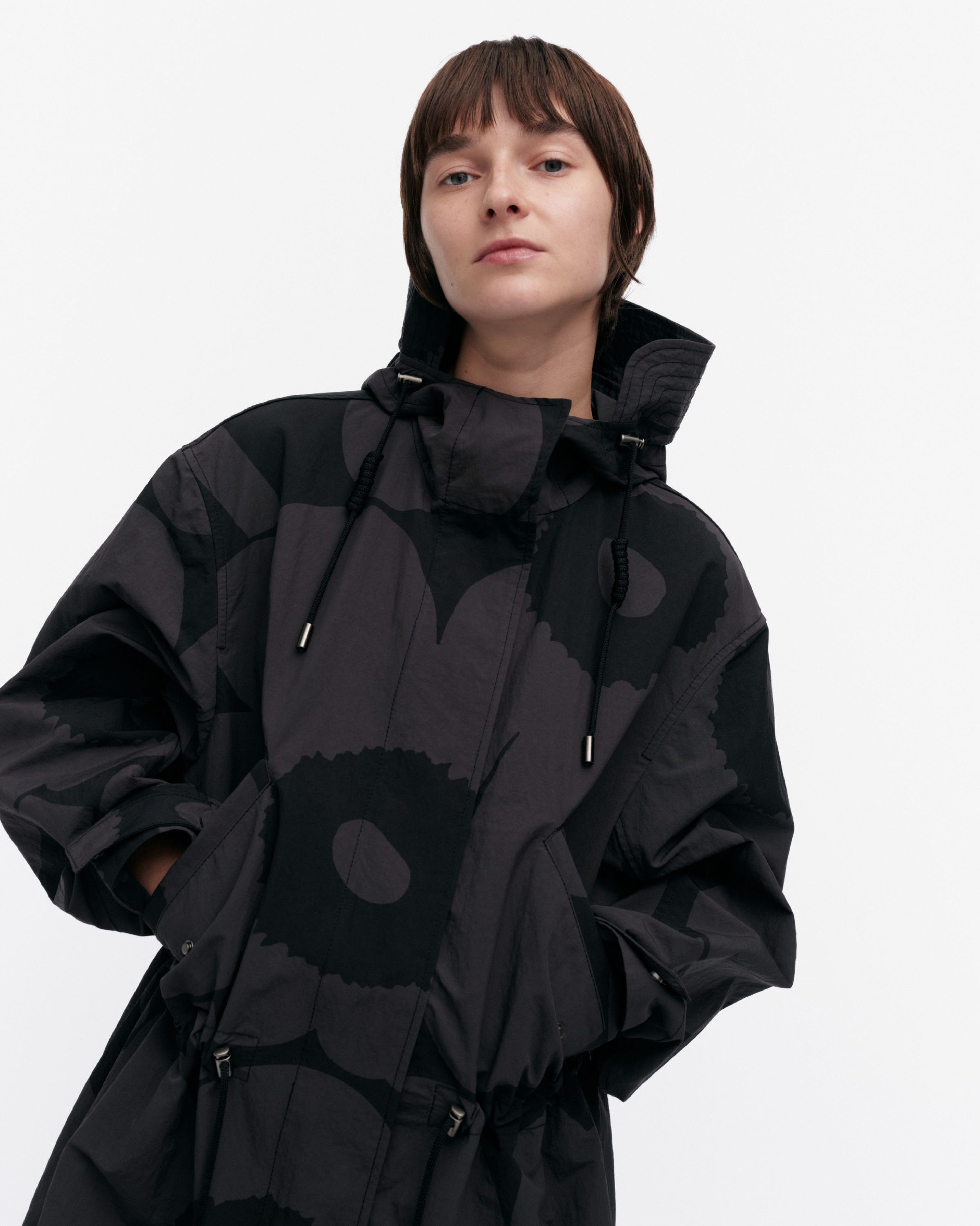 Kaartaa Unikko, Coat, black, dark grey,