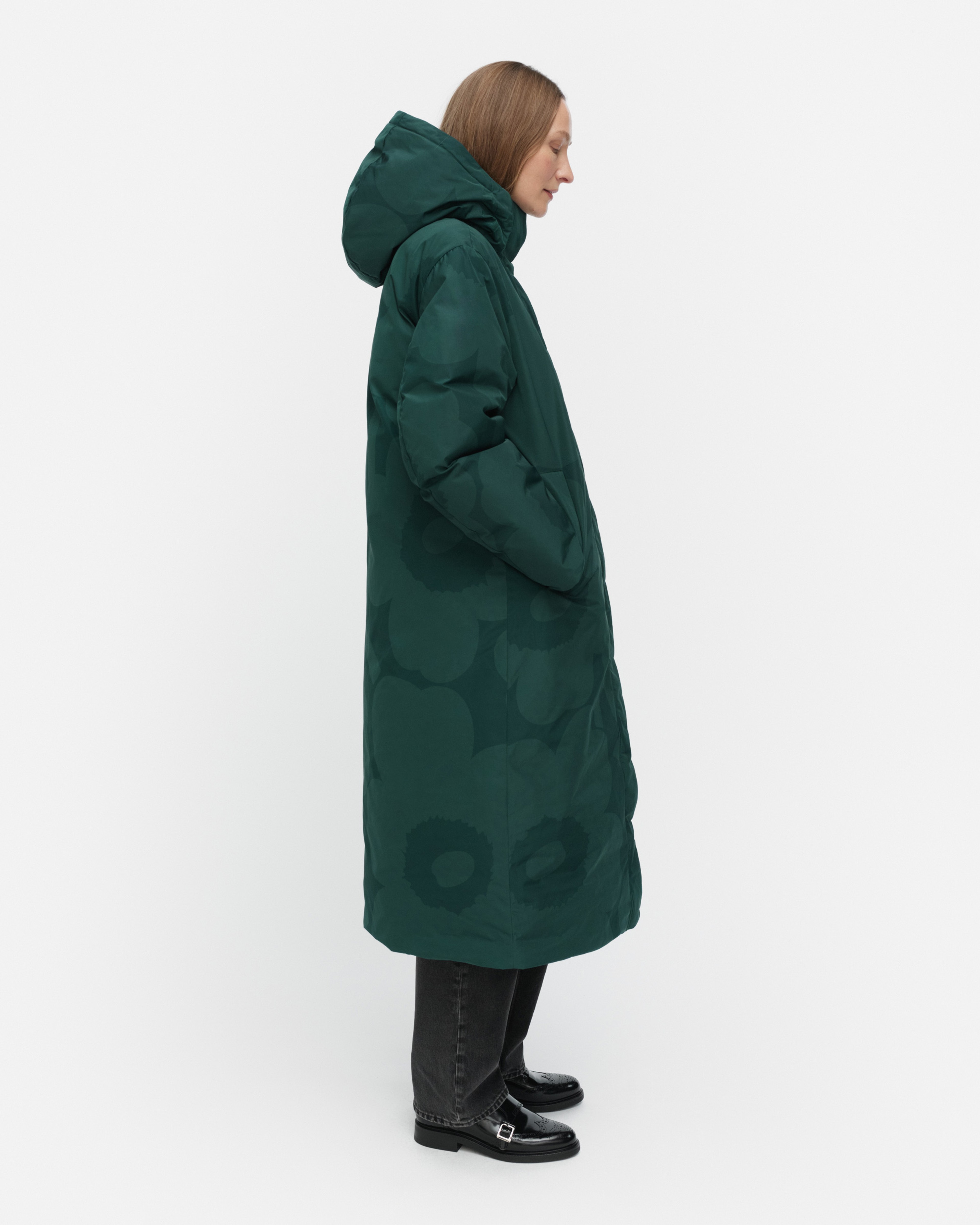 Taiottu Unikko, Down coat, dark green, green,