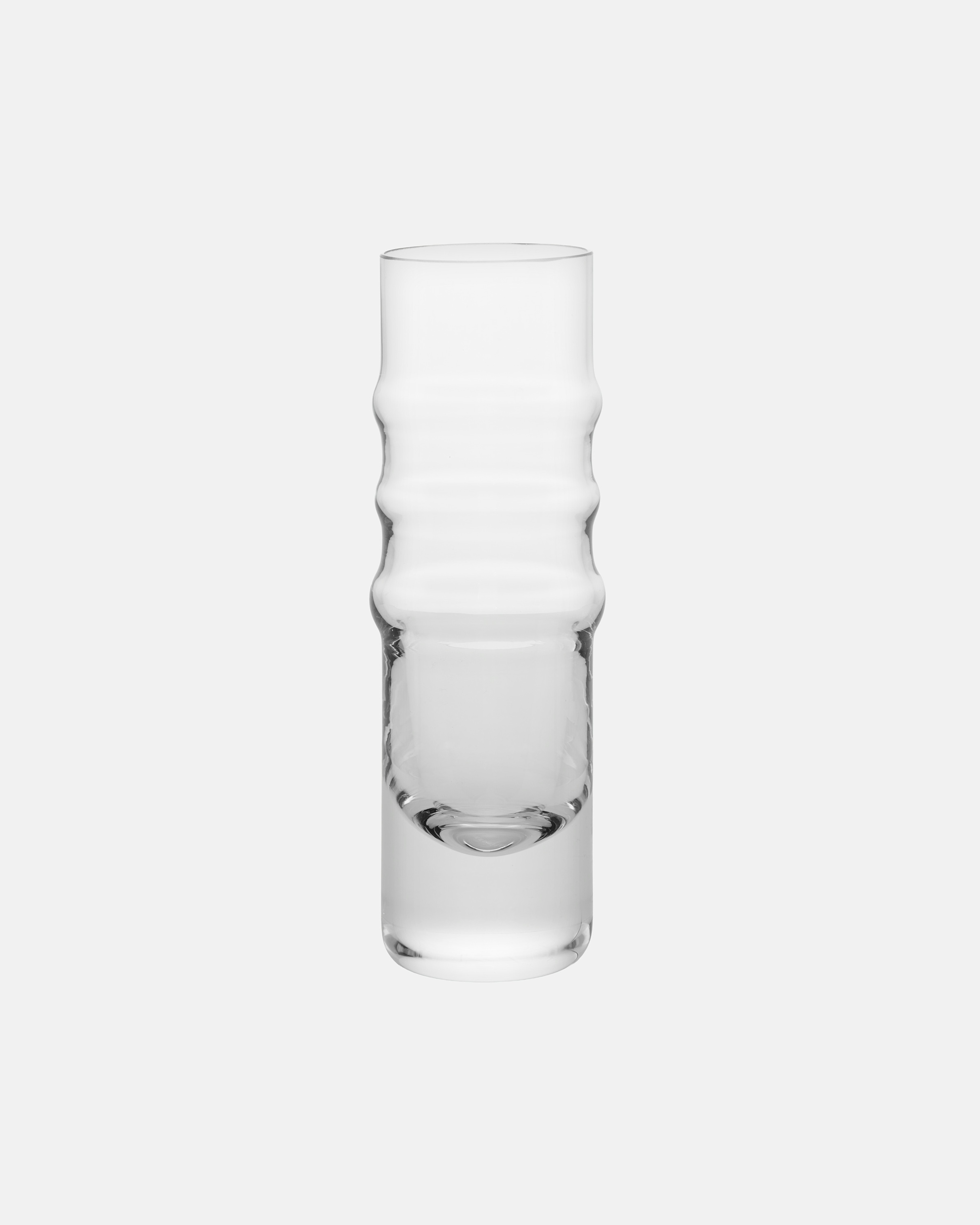 Sukat makkaralla, Flute glass, clear,