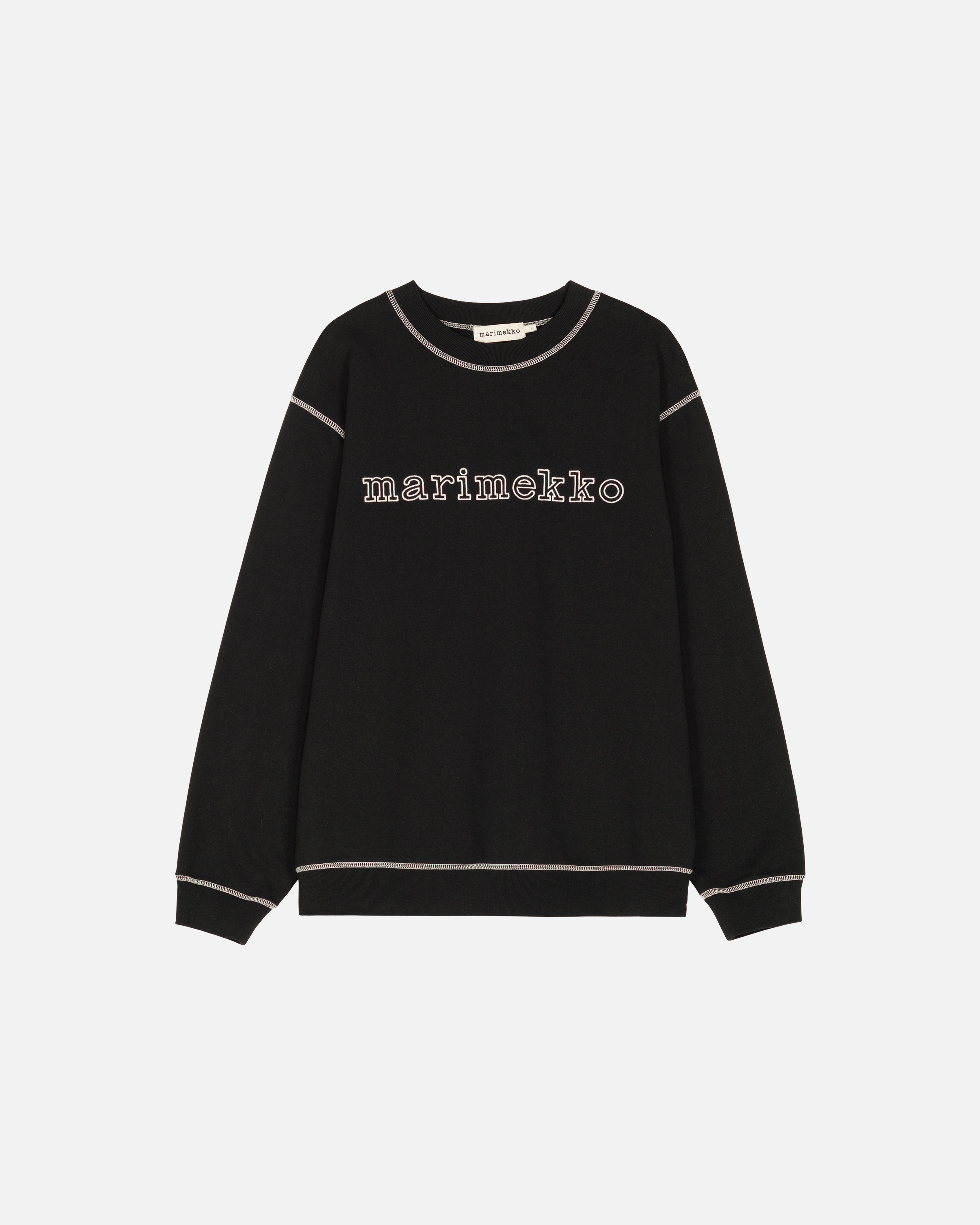 Lotjata Logo Placement, Sweatshirt „Kioski“, schwarz, cremefarben,