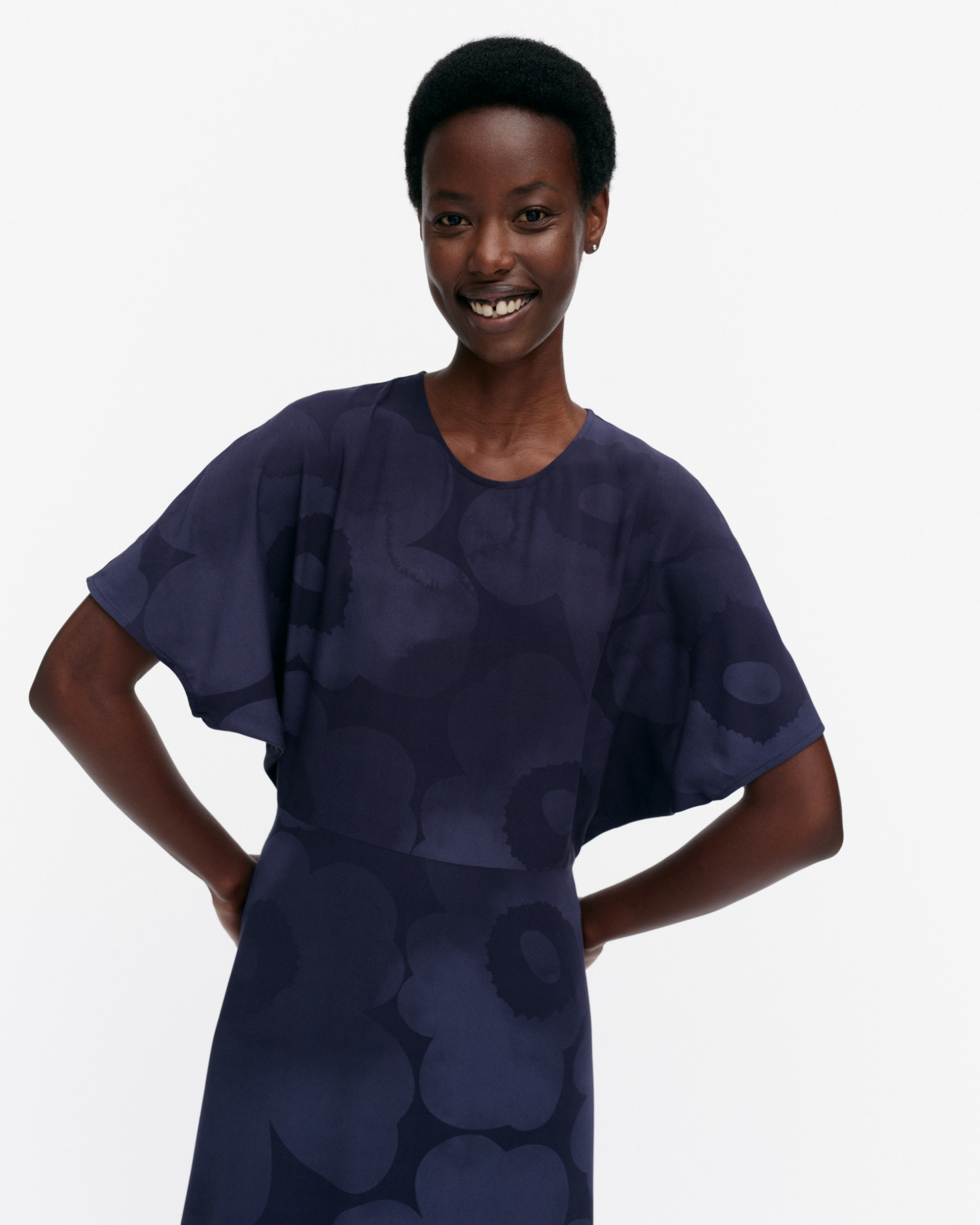 Heleä Akvarelli Unikko Kleid