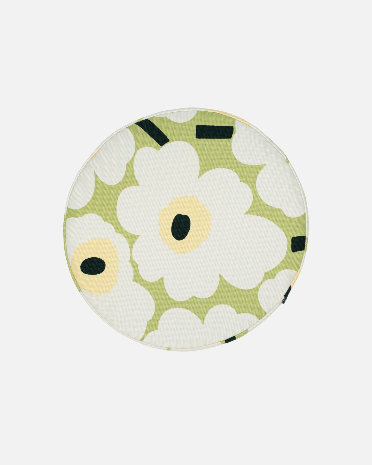 Pieni Unikko, Seat cushion, pear, off white, melon,