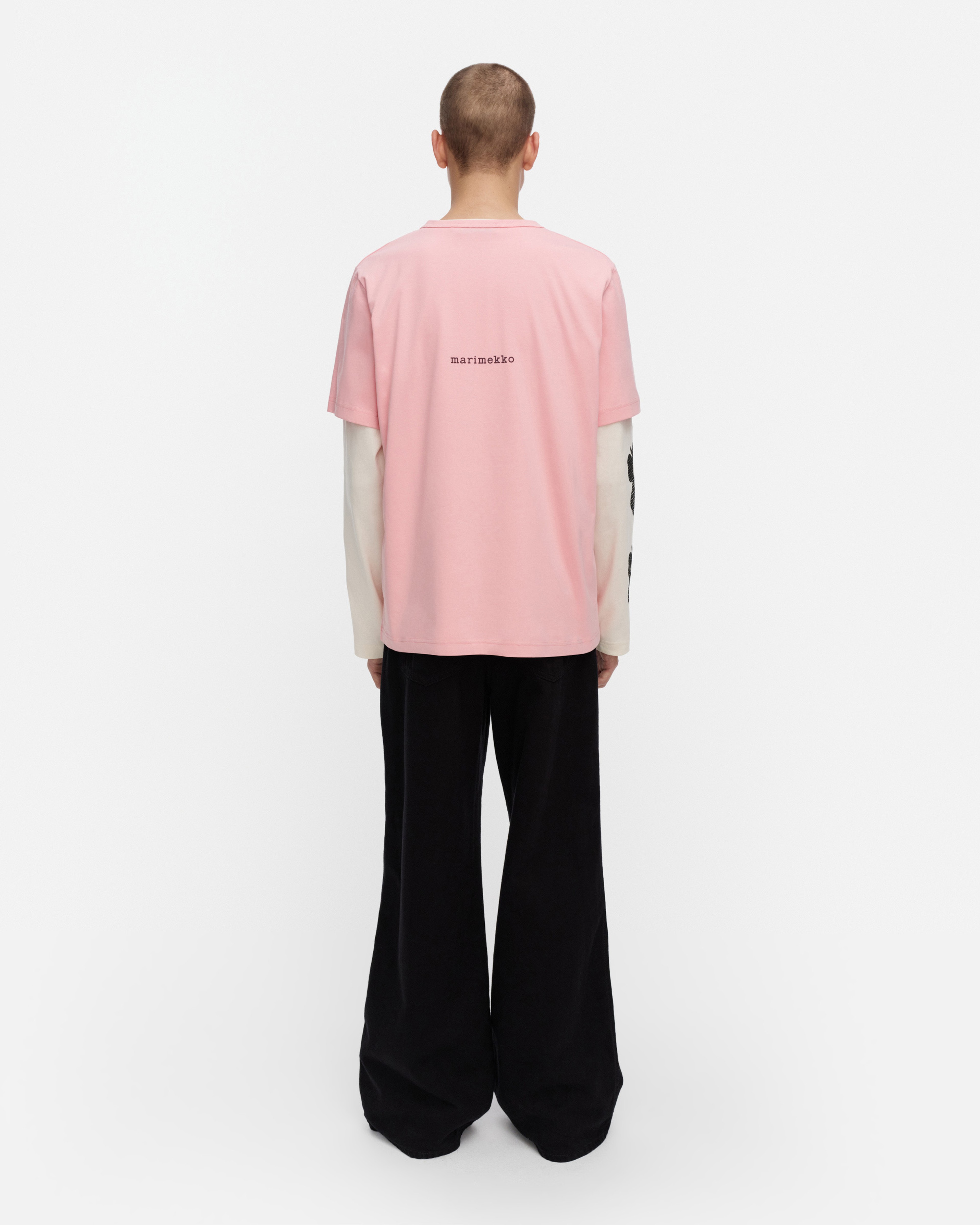 Vihne Unikko Placement, Kioski t-shirt, light pink, wine red,