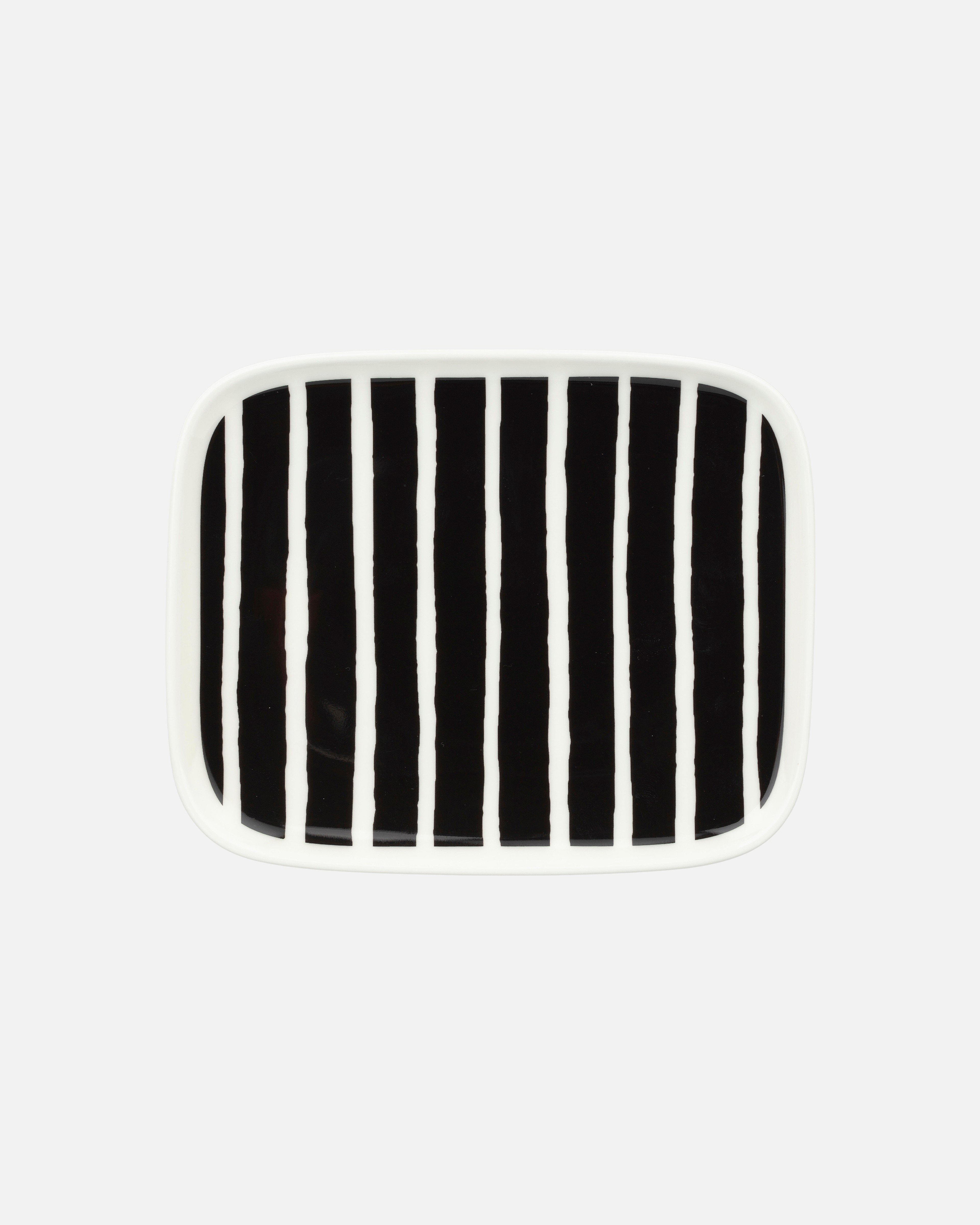 Oiva / Piccolo, Plate 15x12 cm, white,black,