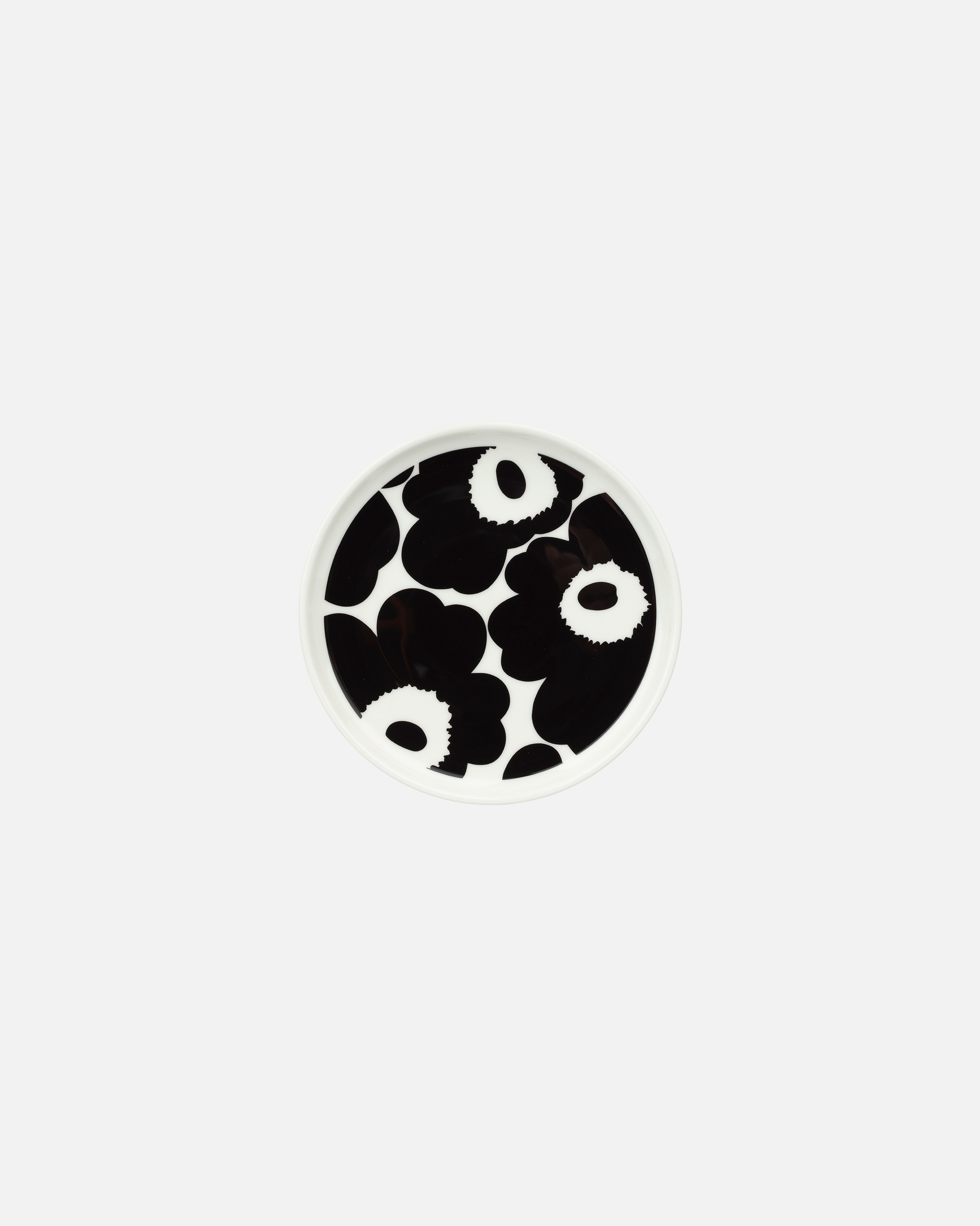 Oiva / Unikko, Small plate, white,black,