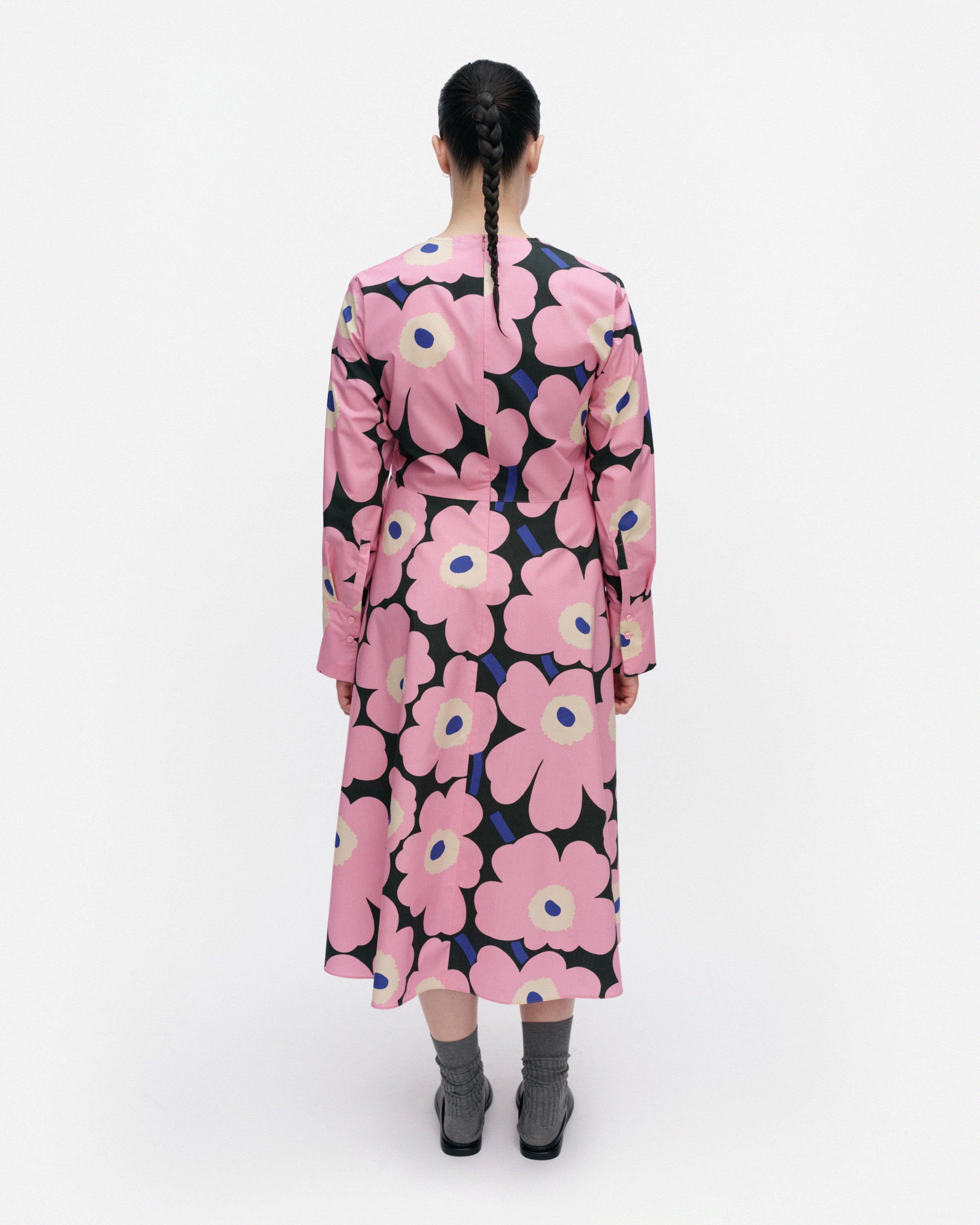 Rohinna Unikko Dress 365-pink, green, blue | Marimekko