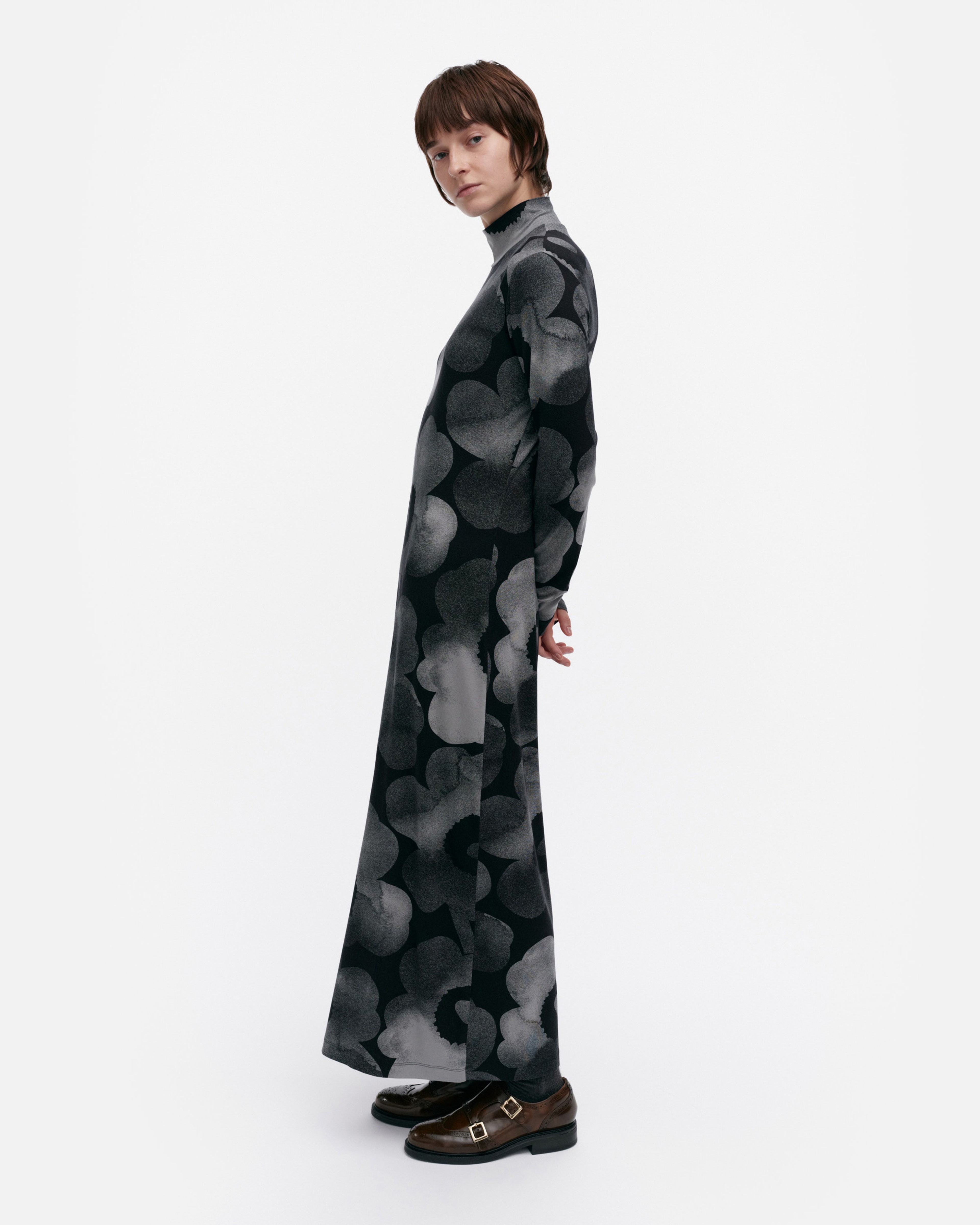 Oivi Akvarelli Unikko, Dress, dark grey, black,