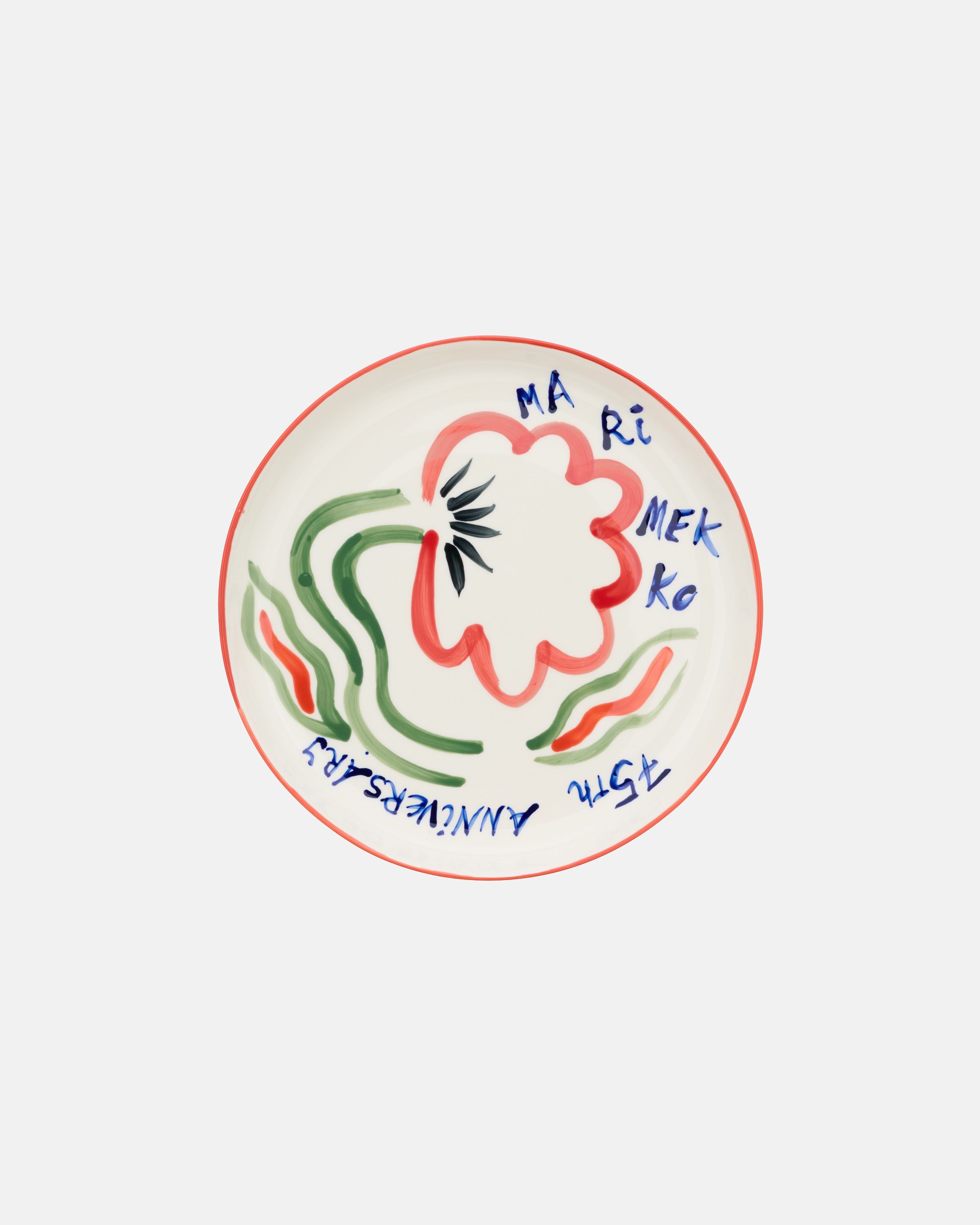 Oiva / Marimekko 75th anniversary Collectible plate 32 cm hand