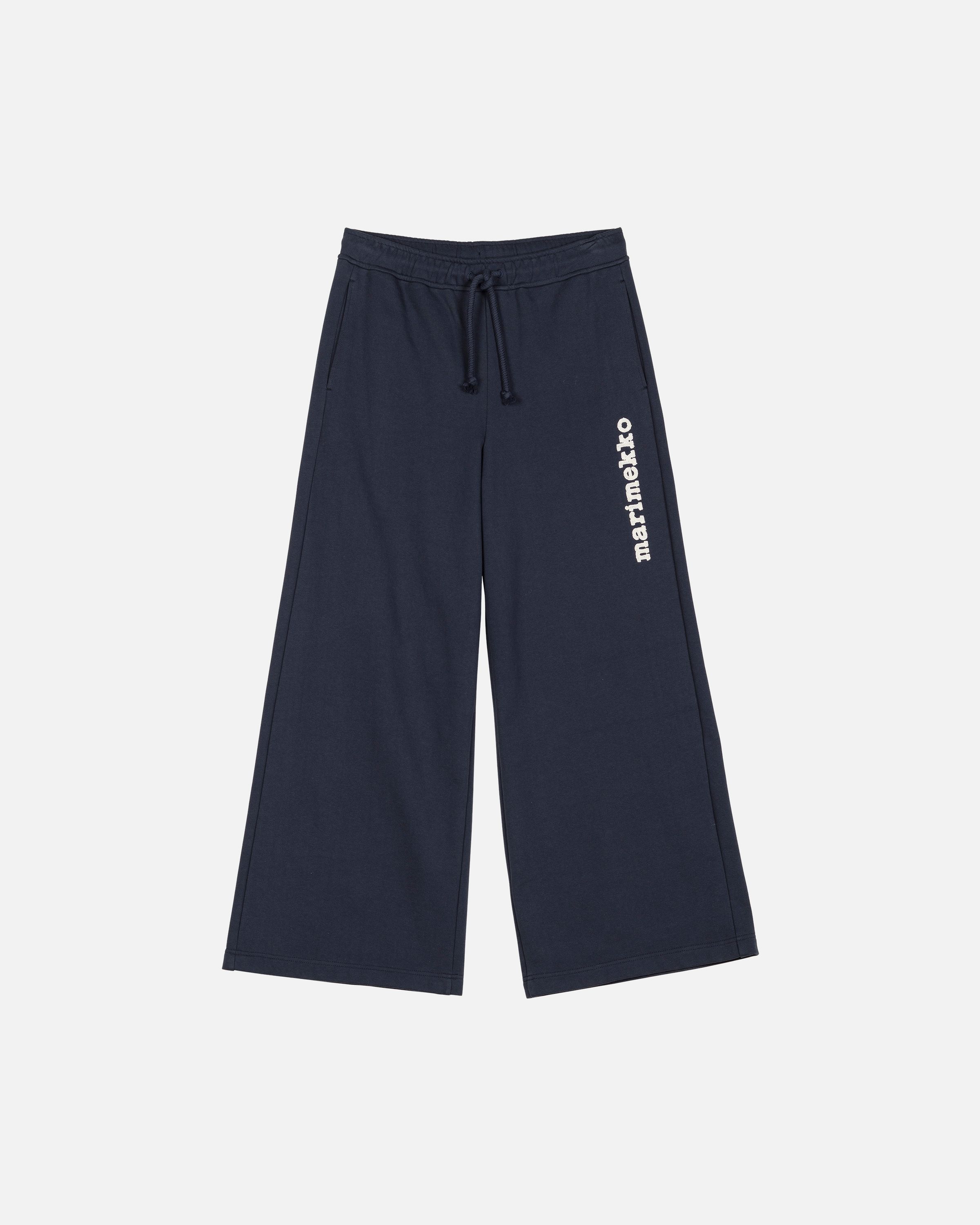 Puuska Logo Placement Kioski sweatpants dark navy, off white