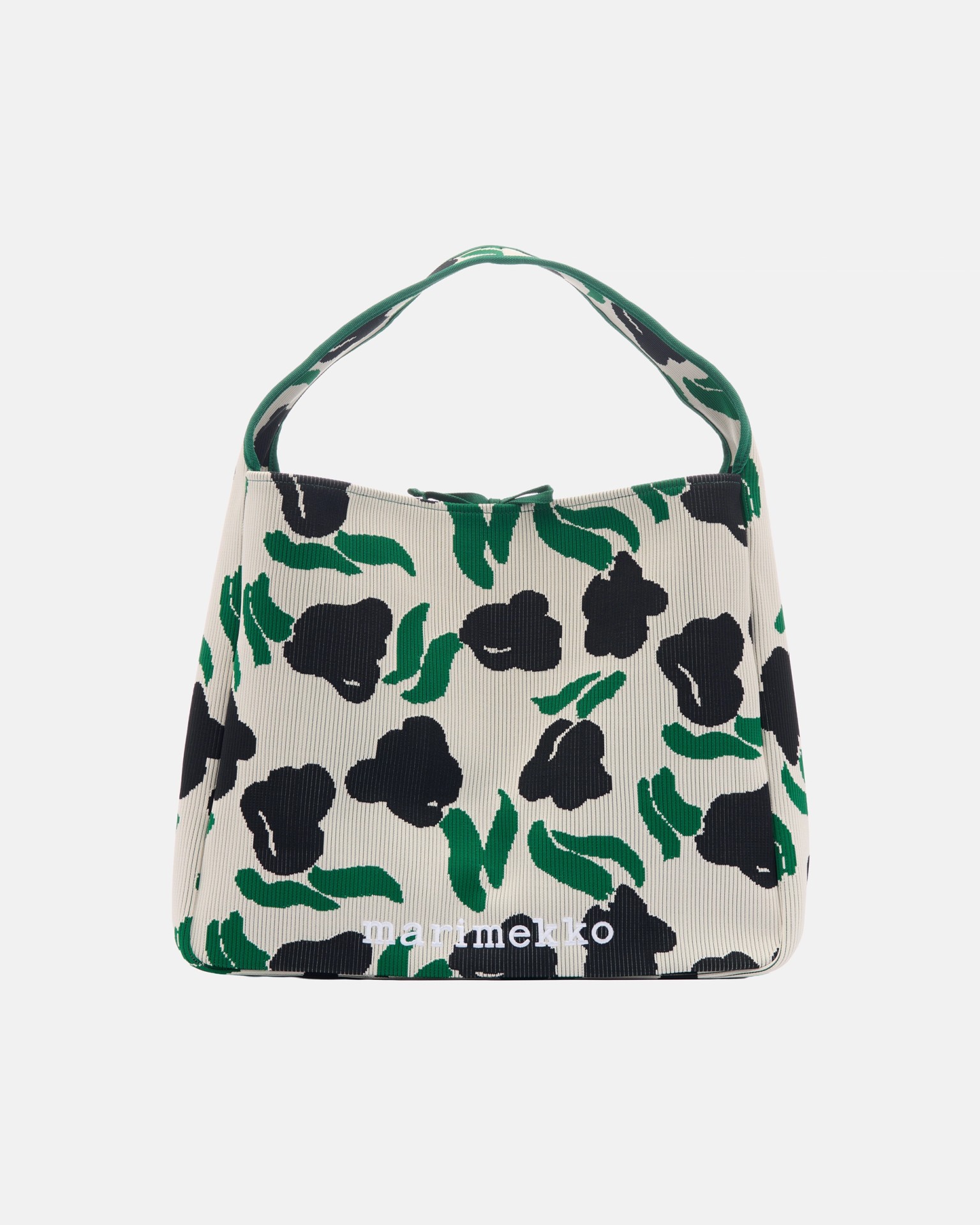 Knitted Bag Large Lemmitty, Shoulder bag, off white, dark green, black,