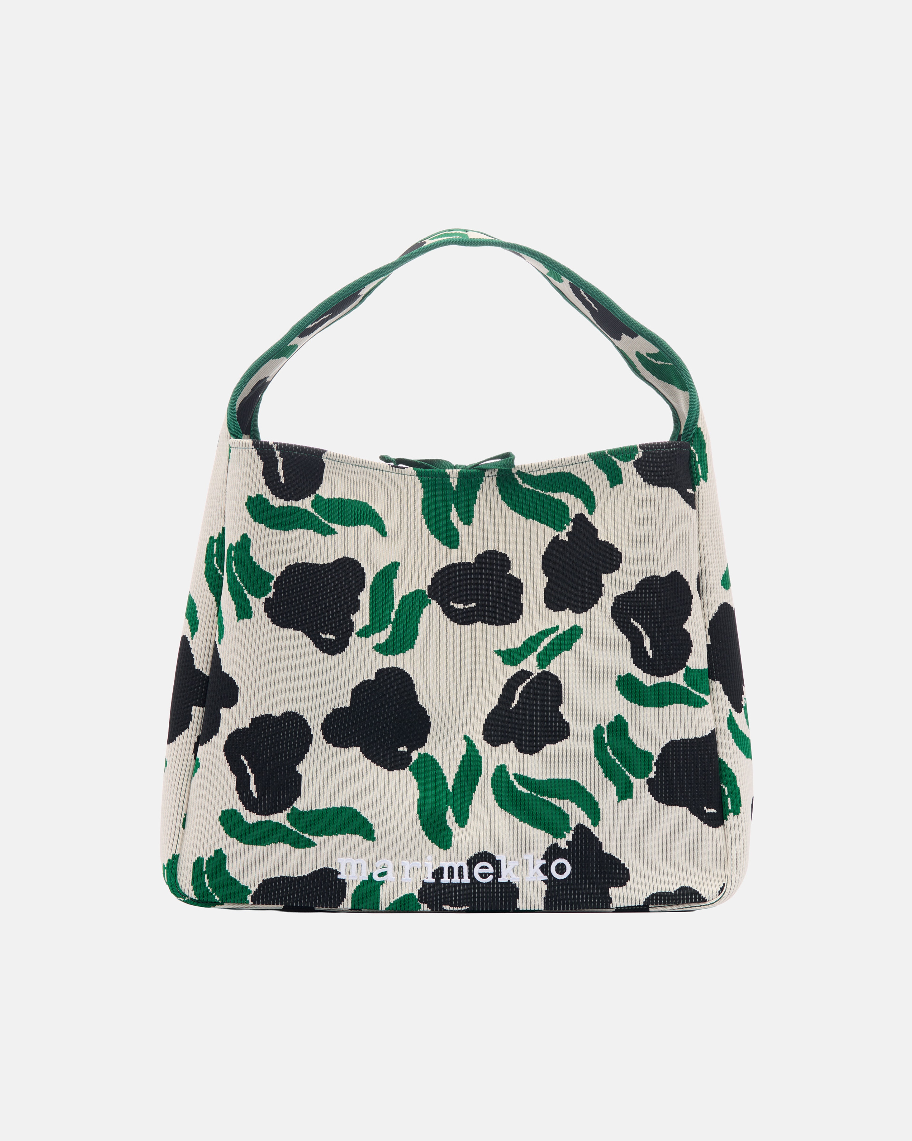 Knitted Bag Large Lemmitty, Shoulder bag, off white, dark green, black,