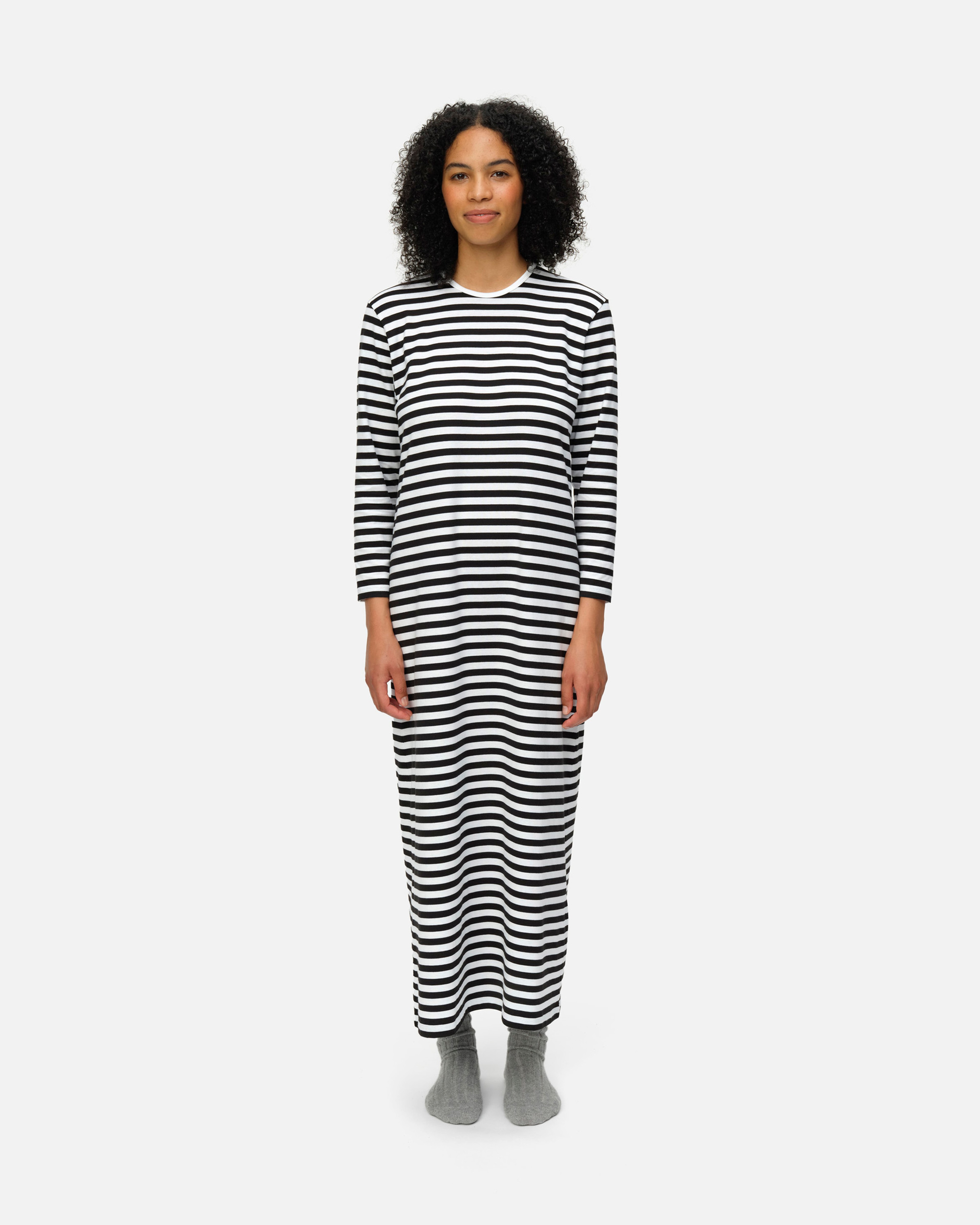 Katju, Nightgown, white, black,