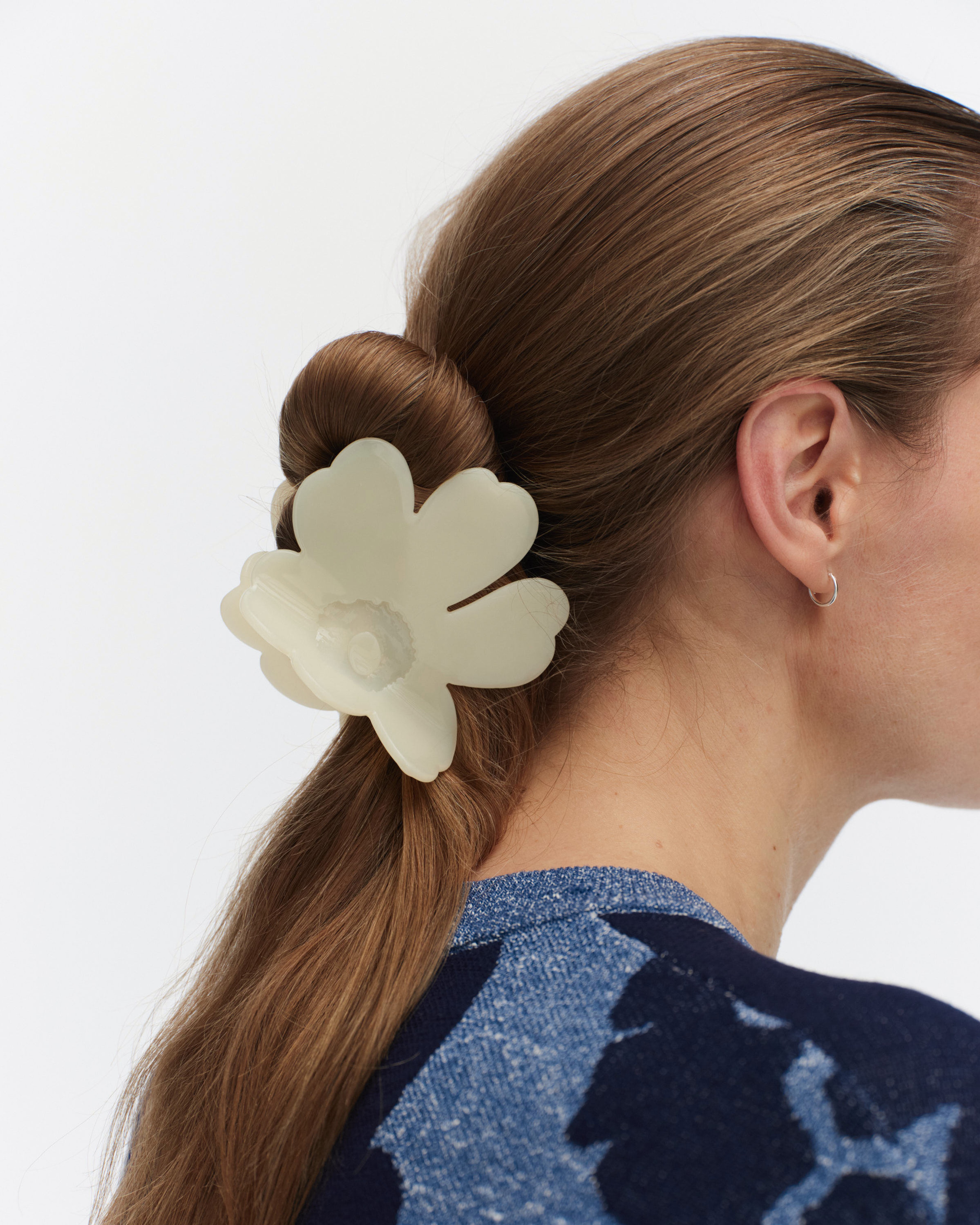 Unikko Hair Clip Large, Hair claw, light yellow,