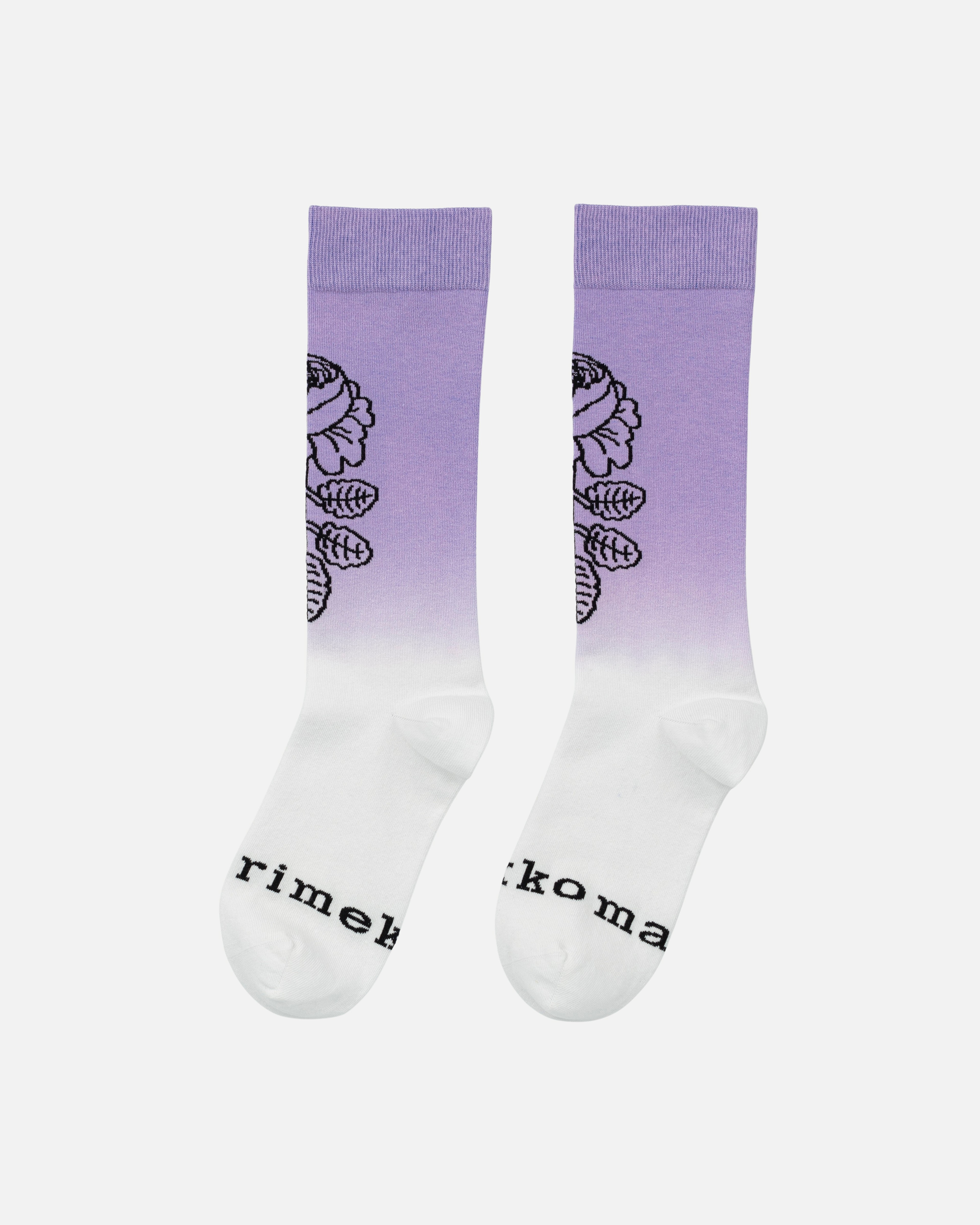 Detsku Vihkiruusu Logo, Kioski socks, light lilac, white,