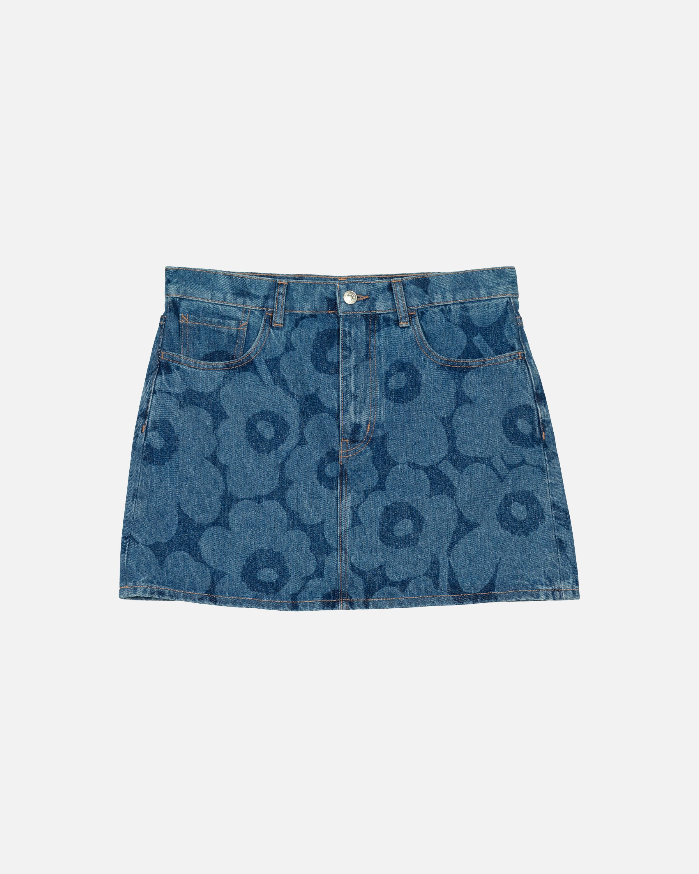 Maridenim Ruudut Unikko Skirt | Marimekko