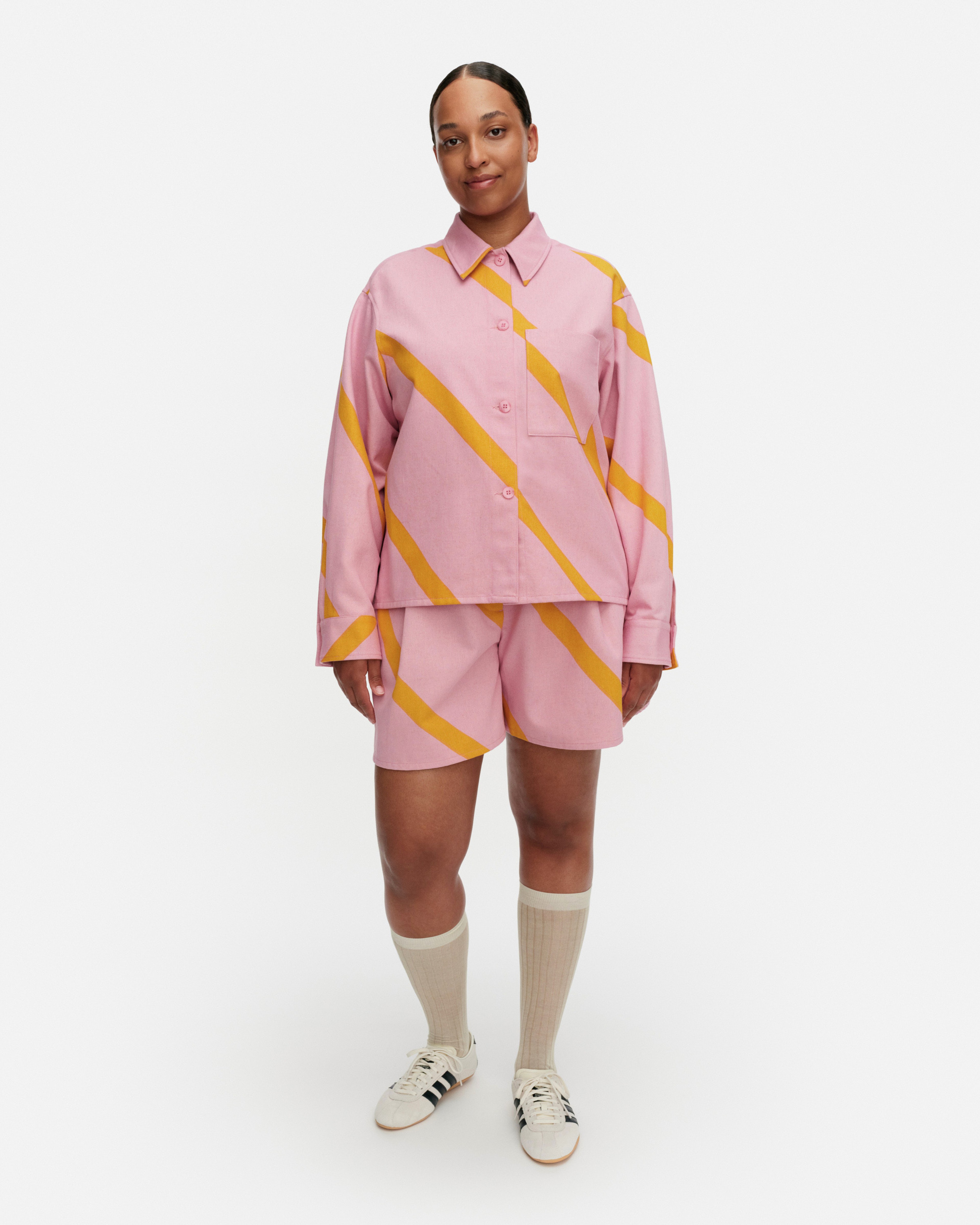 Pilkkoa Basso, Overshirt, pink, orange,