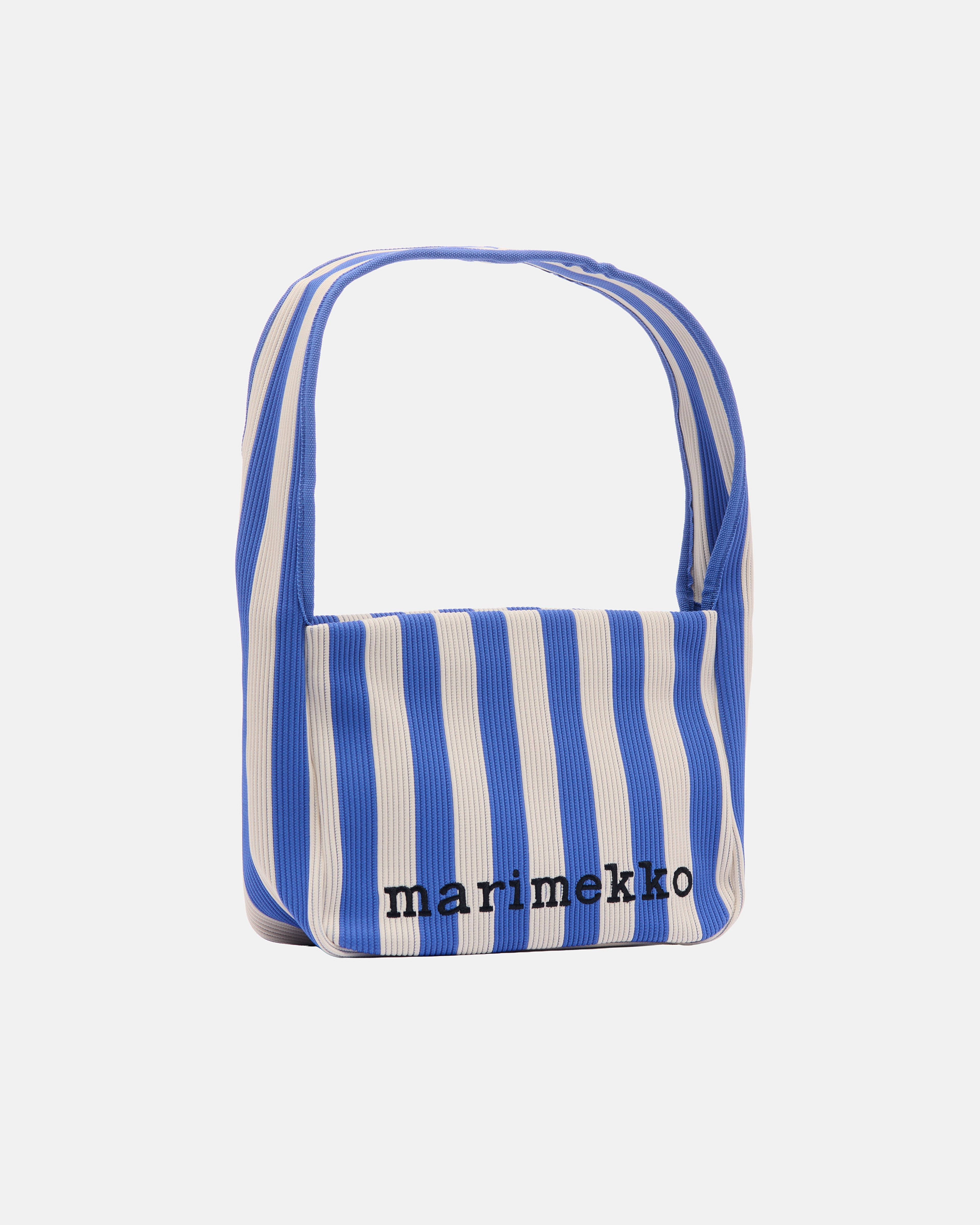 Knitted Shoulderbag Merirosvo, Shoulder bag, blue, off white,