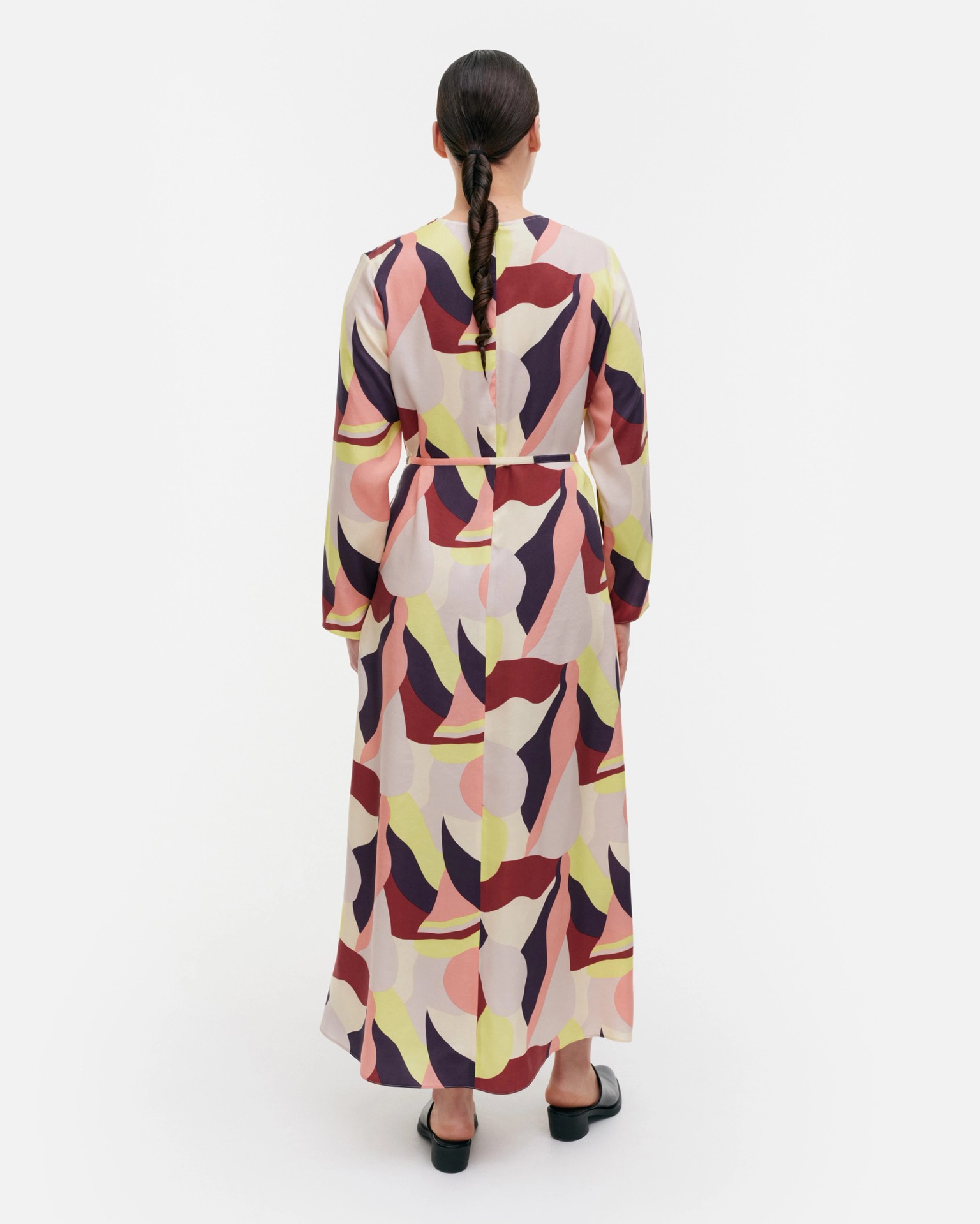 Kaverus Kamelia, Dress, red, grey, lt.pink, lt.yellow,