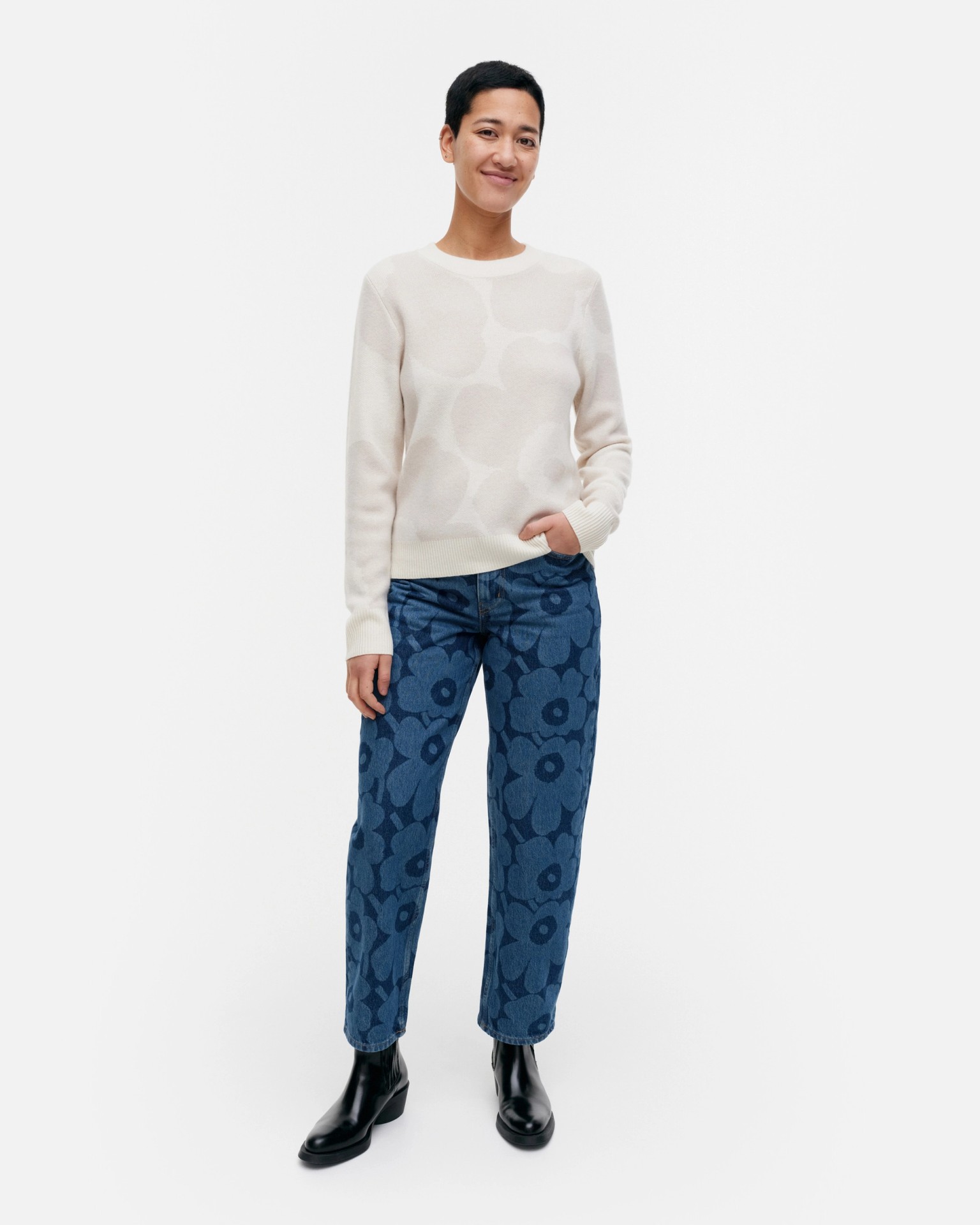 Aukio Unikko Cashmere knitted sweater