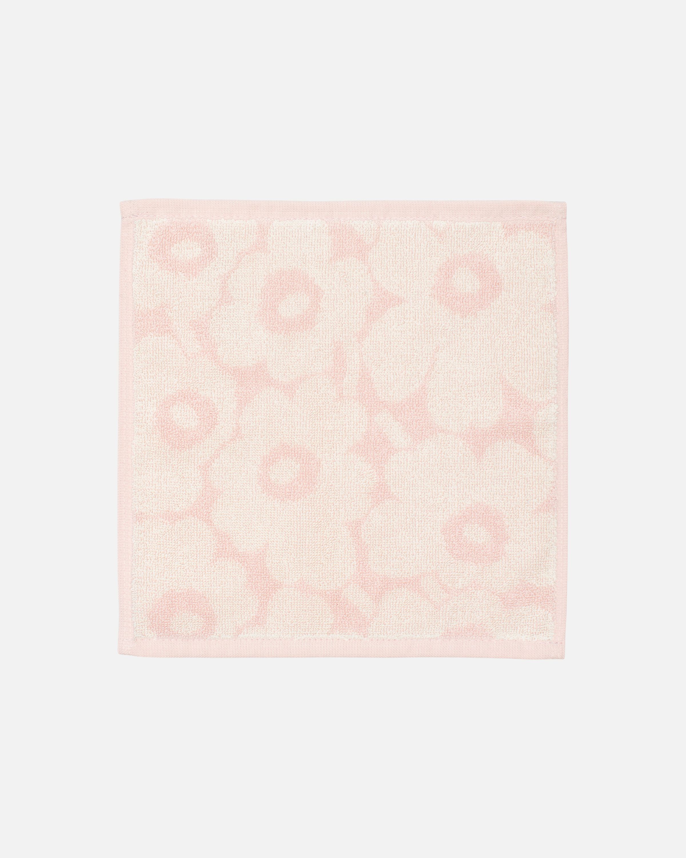 Mini Unikko Mini towel 26x26 cm white, pink | Marimekko