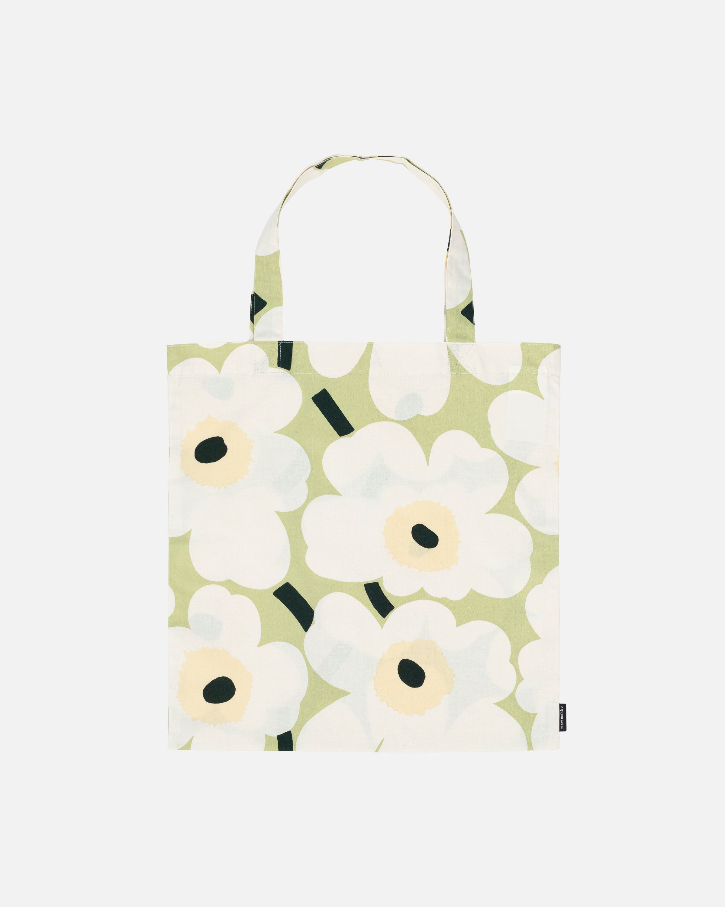 Pieni Unikko Bag 43x44 cm pear, off white, melon | Marimekko