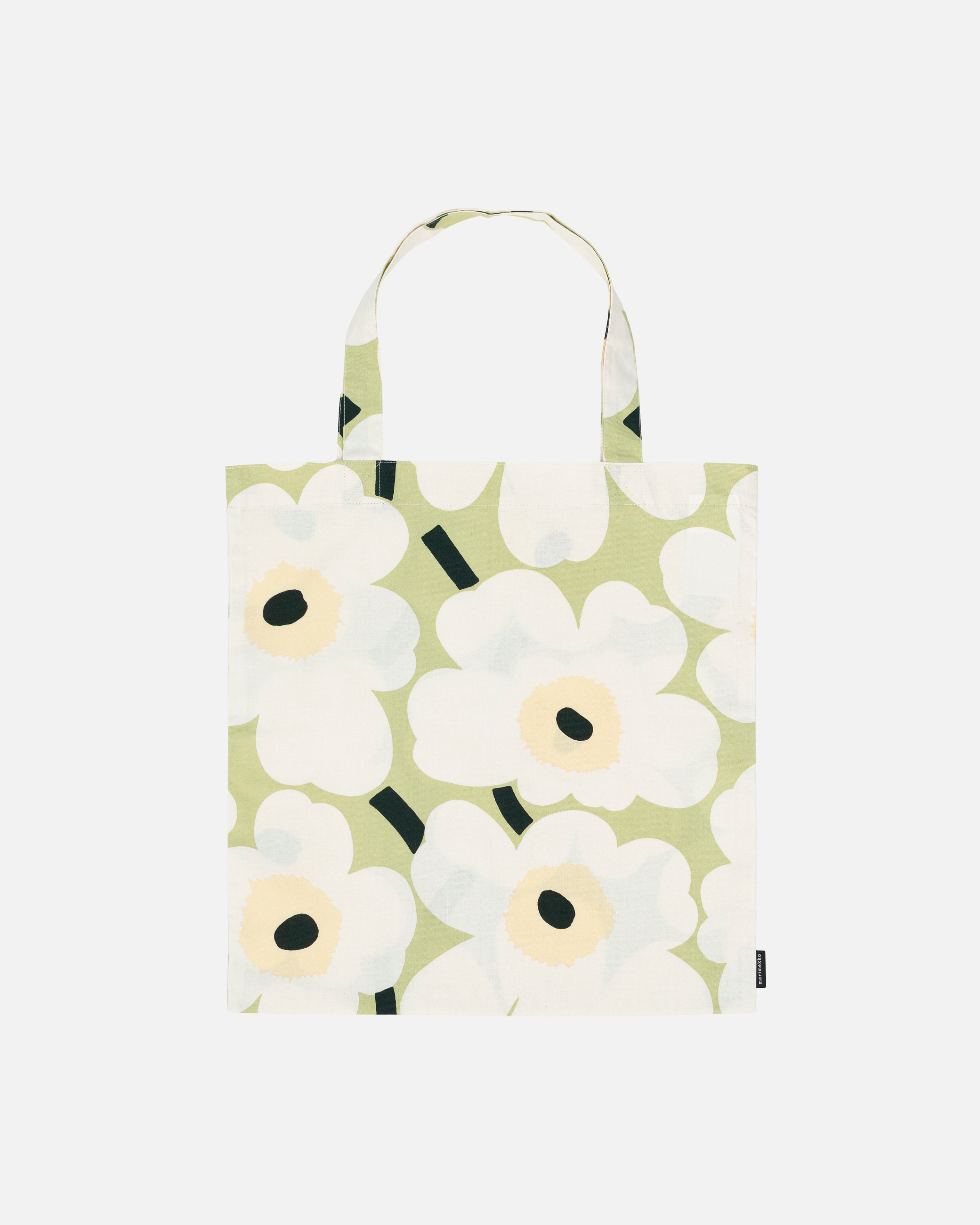 Pieni Unikko, Bag 43x44 cm, pear, off white, melon,
