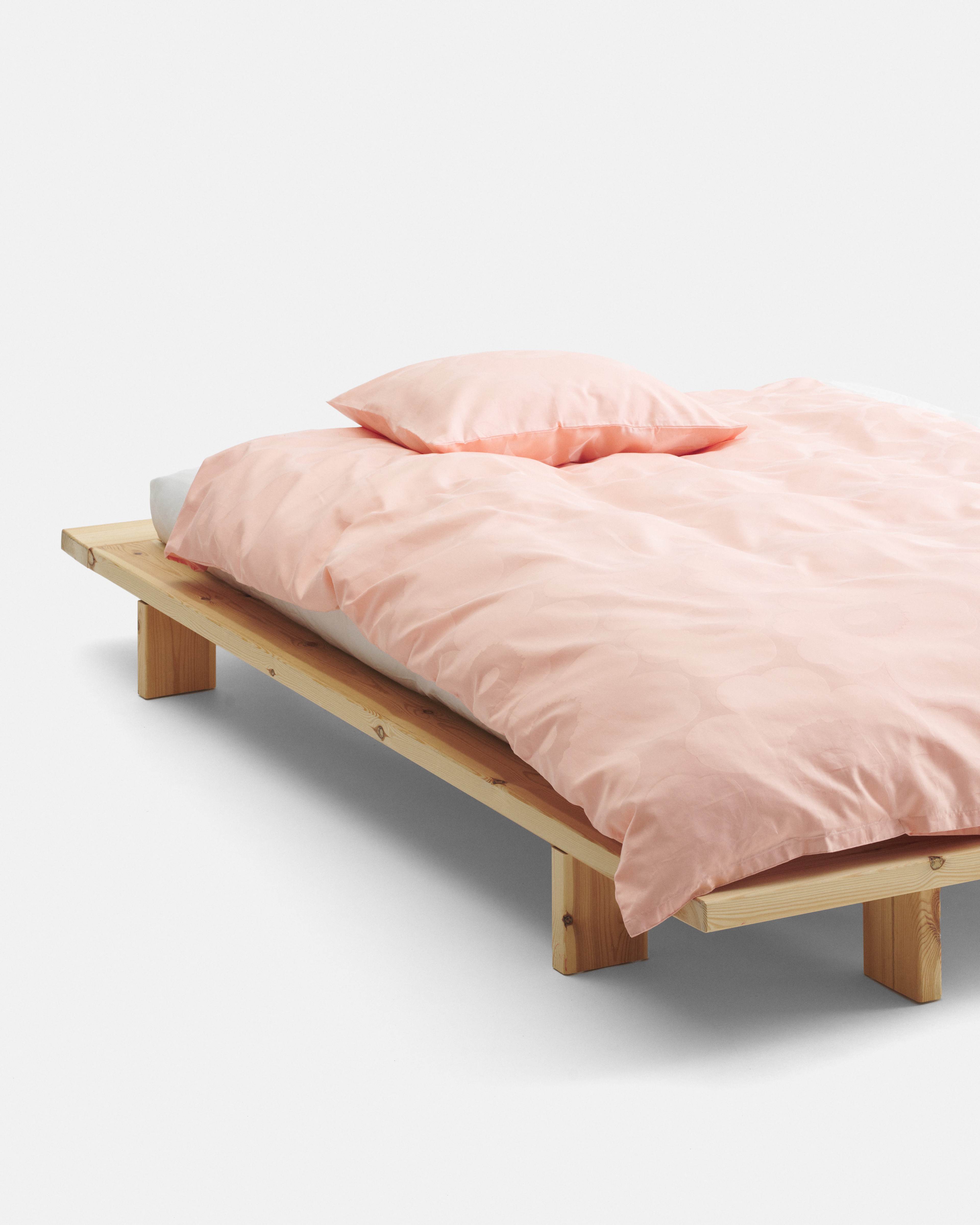 Unikko, Duvet cover 150 x 210 cm, pink, powder,