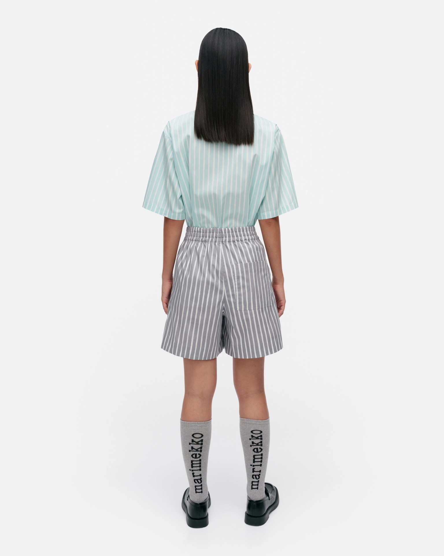 Jokapoika Shorts, Kioski shorts, grey, white,