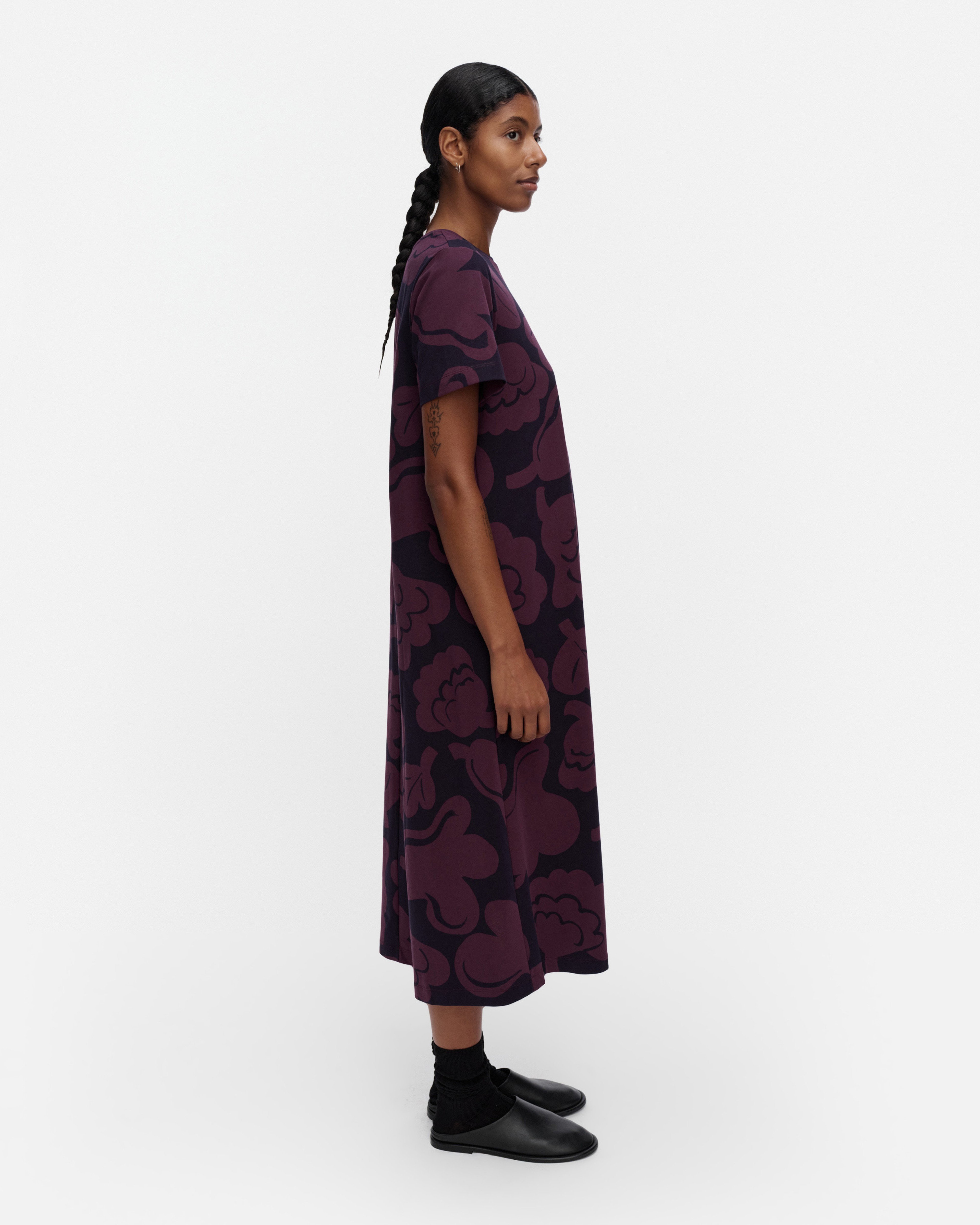 Pisteinen Kukasta Kukkaan, Dress, dark purple, dark navy,