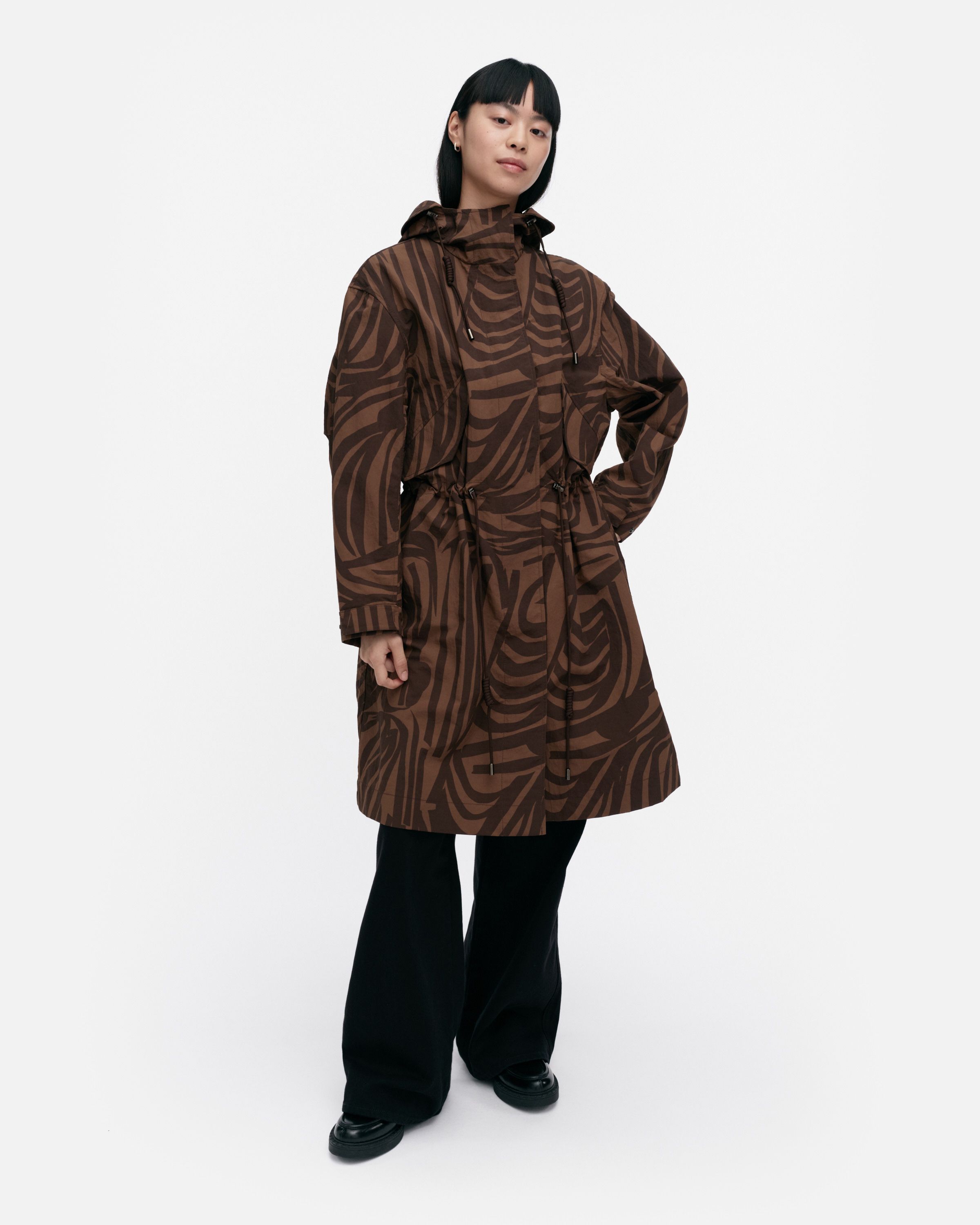 【2025AW】marimekko マリメッコ/ Kaartaa Jokuraita コート Kaartaa Jokuraita Coat | Marimekko
