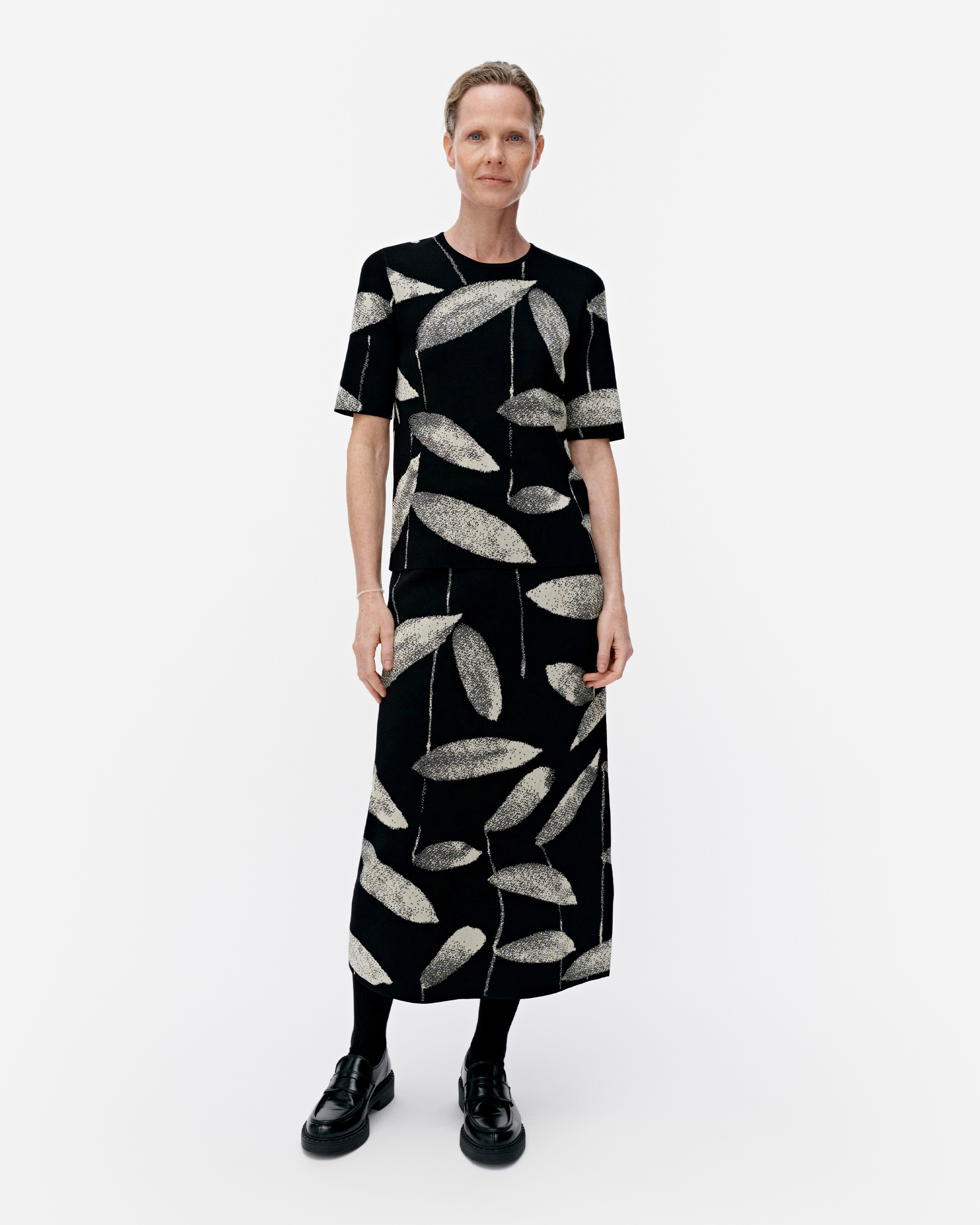 Verhous Paju, Skirt, black, off white,