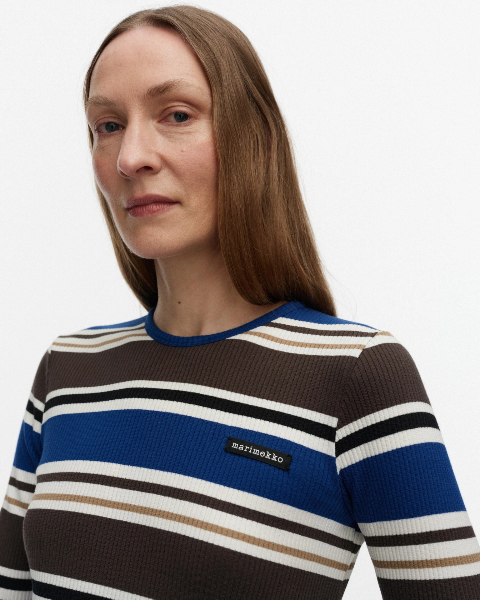 Hytinä Helvi, Kleid, Blau, Braun, Schwarz, Weiß,