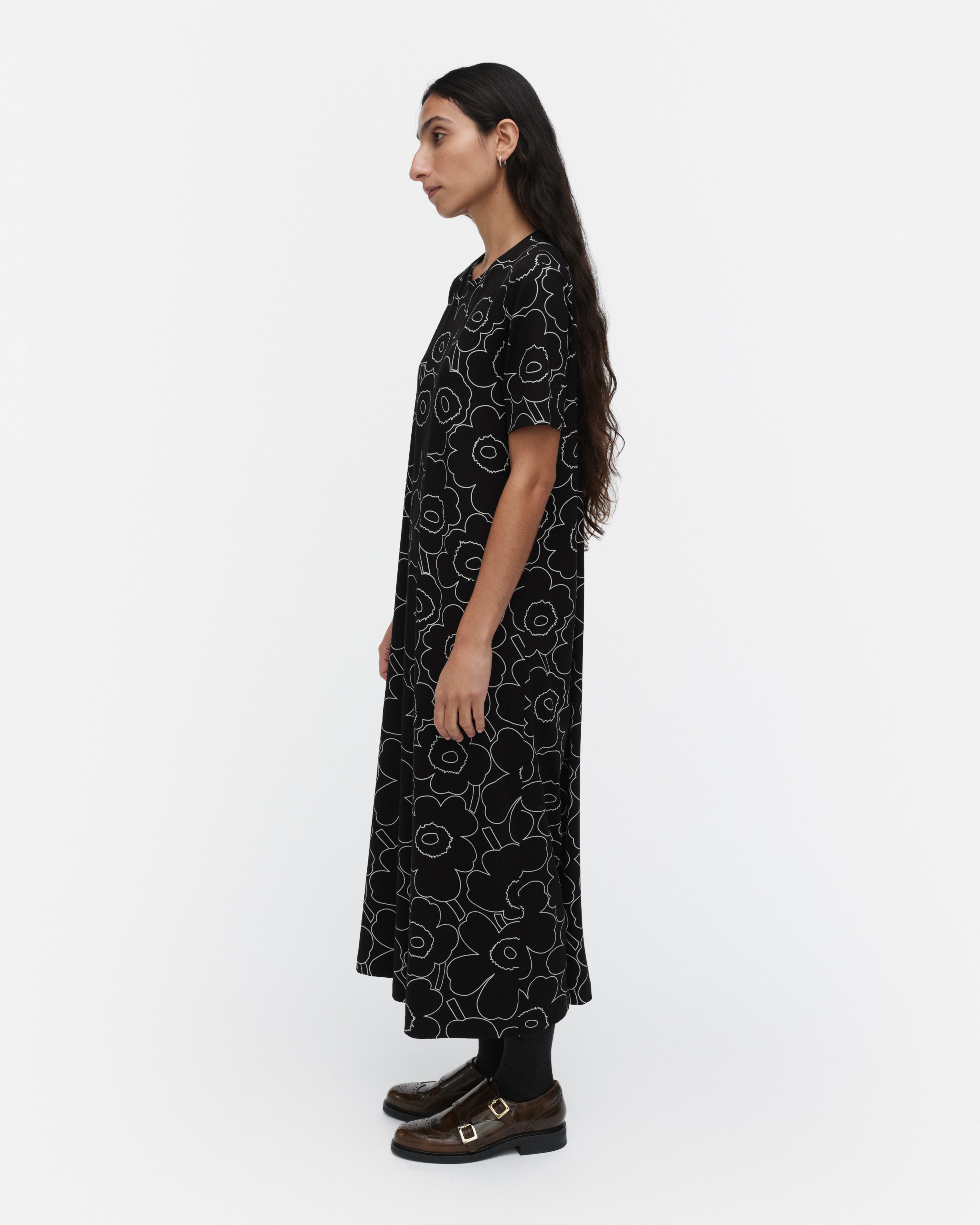 Kokemus Piirto Unikko, Dress, black, off white,