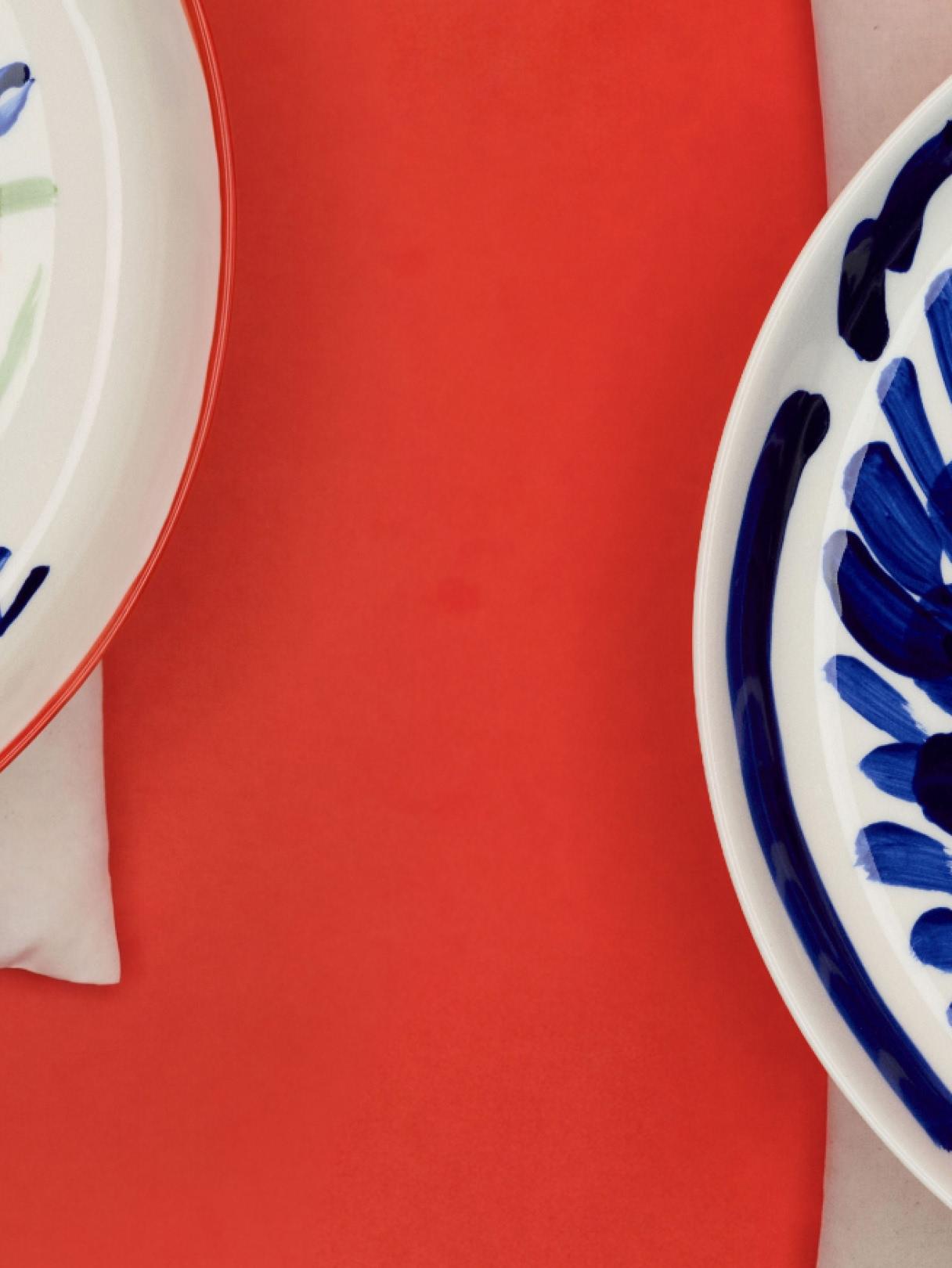 Marimekko hand painted plates