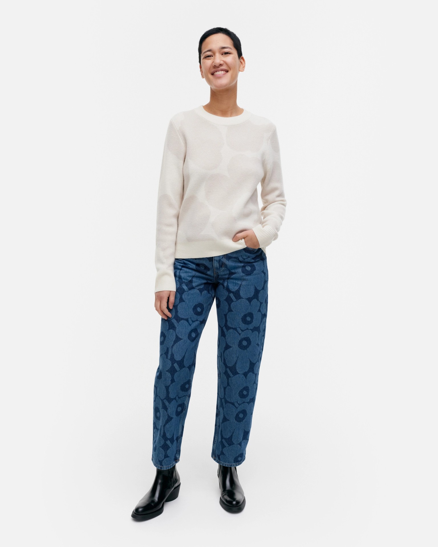 Aukio Unikko Cashmere knitted sweater